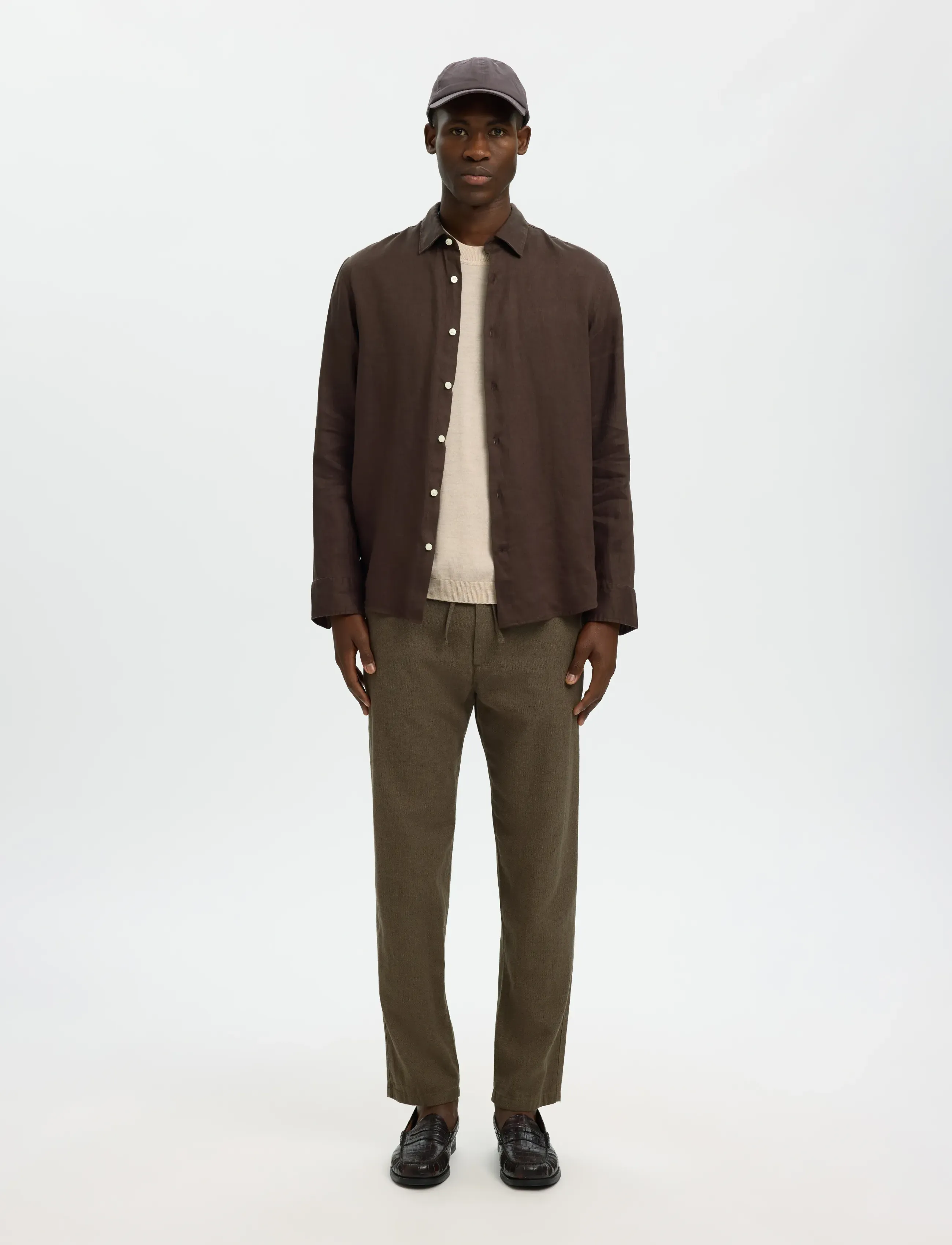 Selected - SLMREGCLAUS KYLIAN LINEN LS SHIRT NOOS - chemises de lin - delicioso - 3