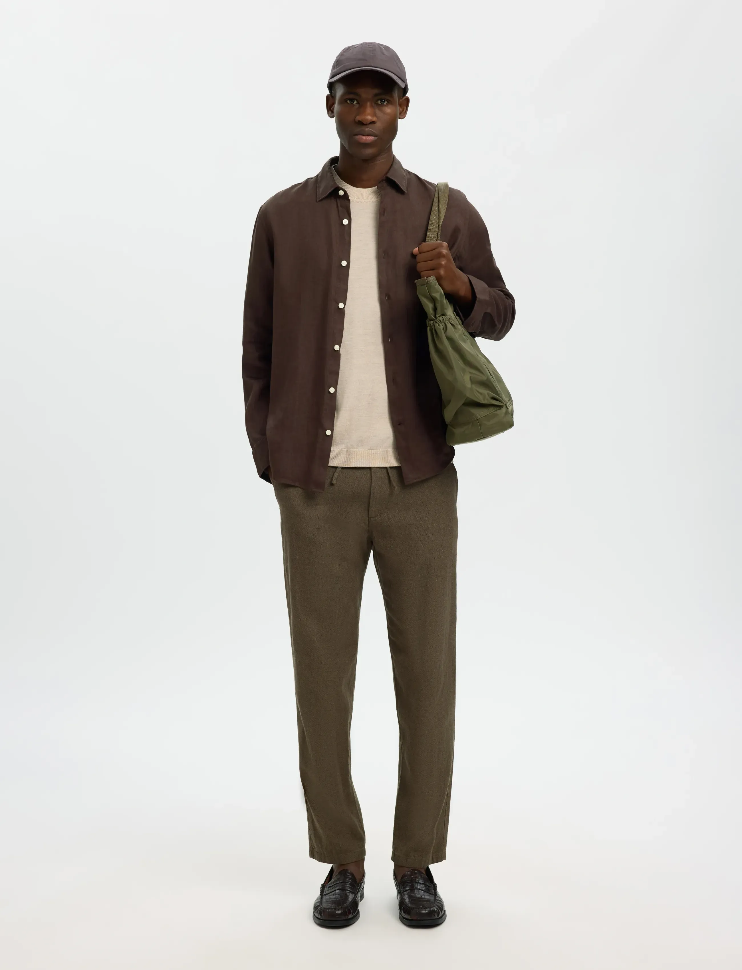 Selected - SLMREGCLAUS KYLIAN LINEN LS SHIRT NOOS - chemises de lin - delicioso - 5