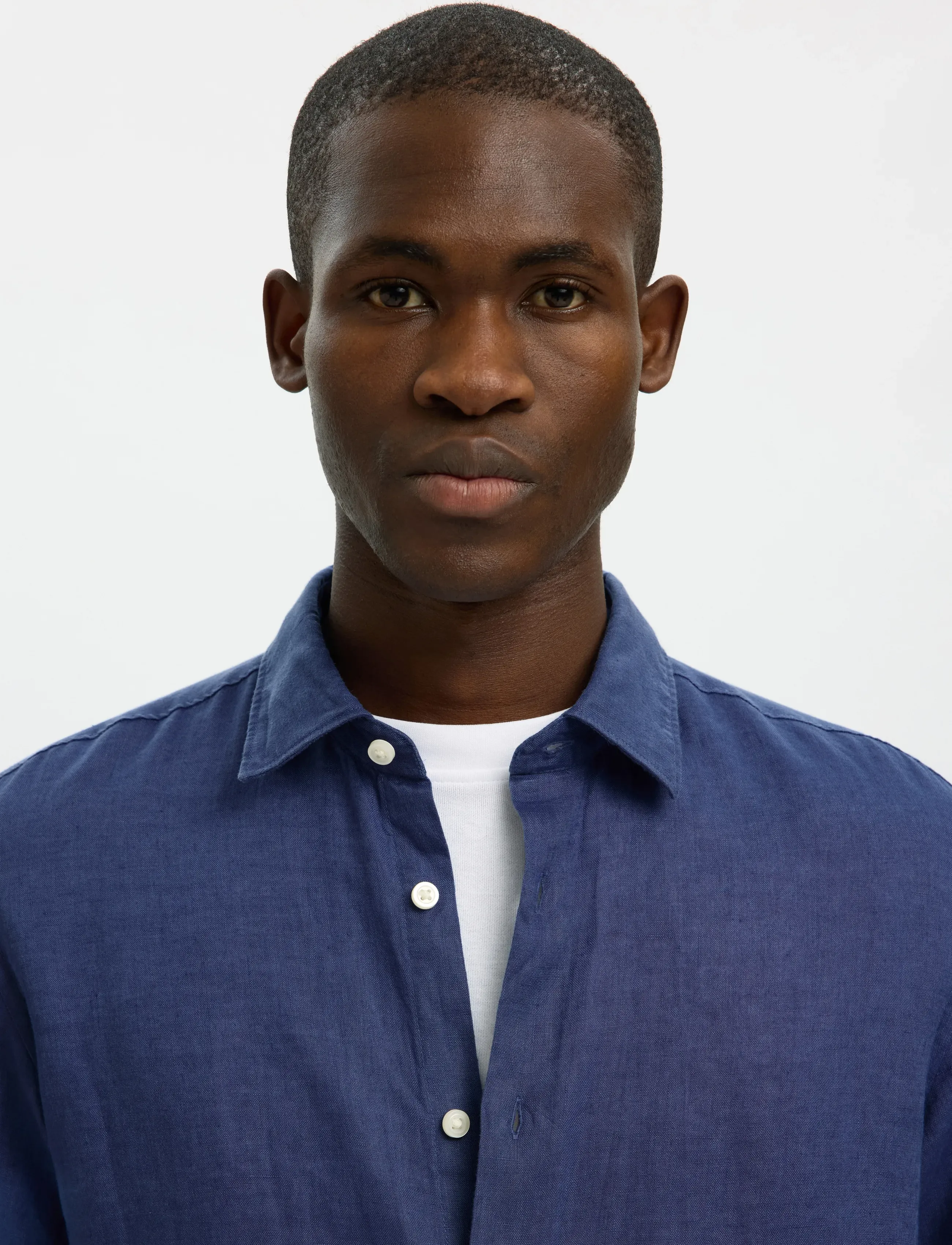 Selected - SLMREGCLAUS KYLIAN LINEN LS SHIRT NOOS - hørskjorter - oceana - 5
