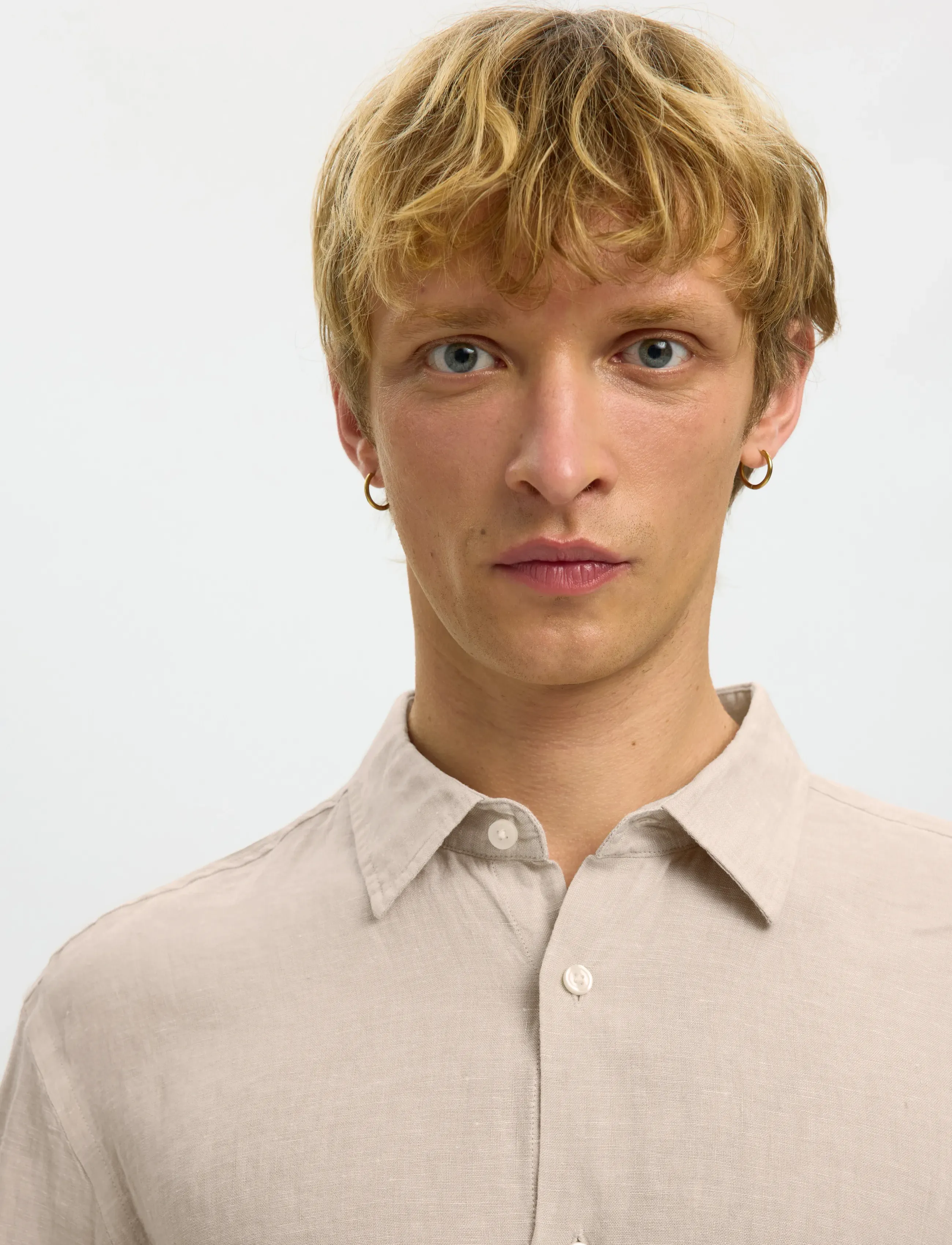 Selected - SLMCLAUS-KYLIAN REG LINEN LS SHIRT NOOS - chemises de lin - pure cashmere - 5