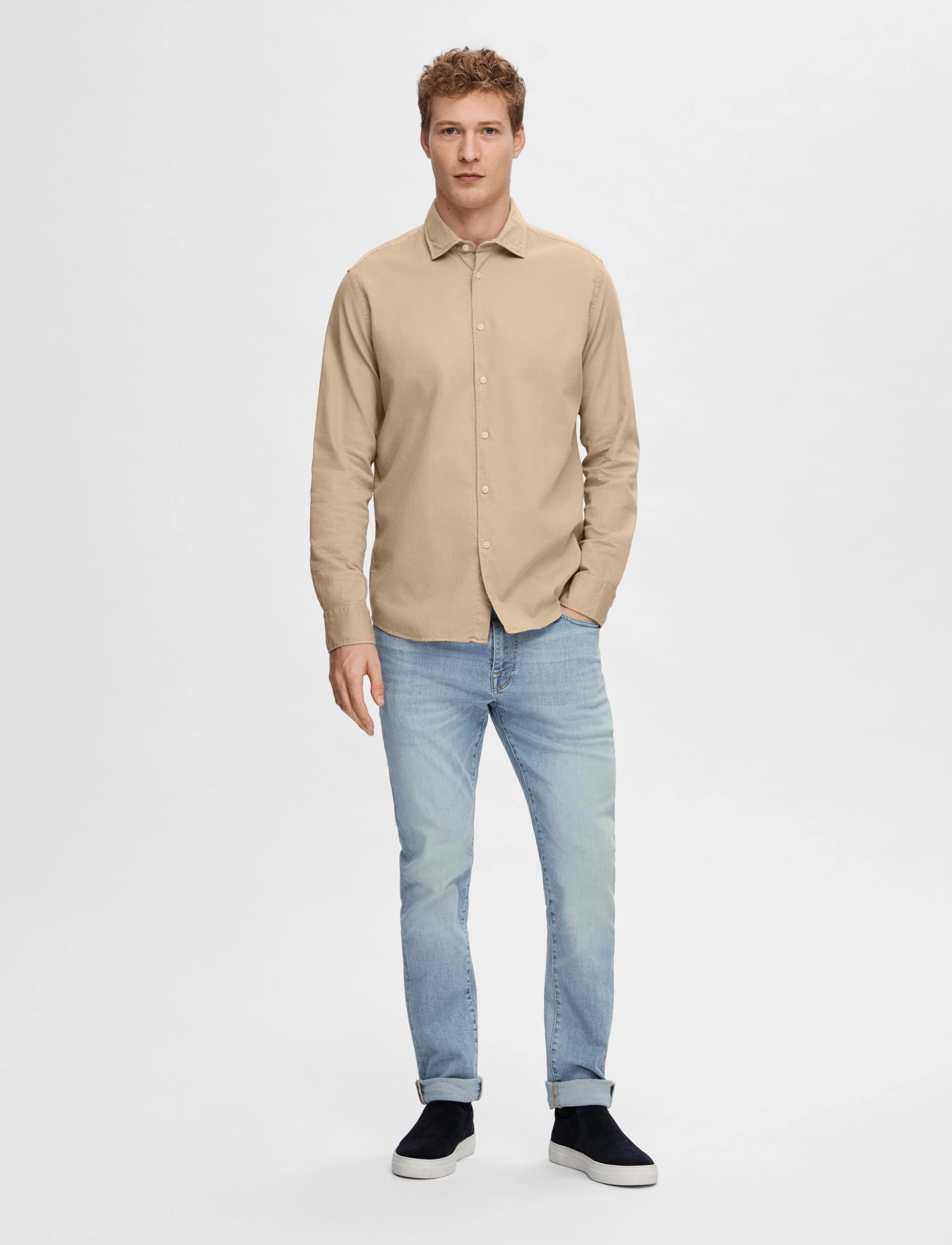 Selected - SLH175-SLIM LEON 6403 L.B SOFT JNS NOOS - blue denim - 4