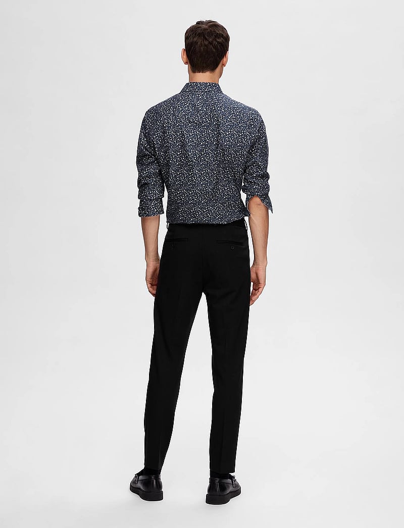 Selected - SLHSLIM-DELON JERSEY TRS FLEX NOOS - anzugshosen - black - 3