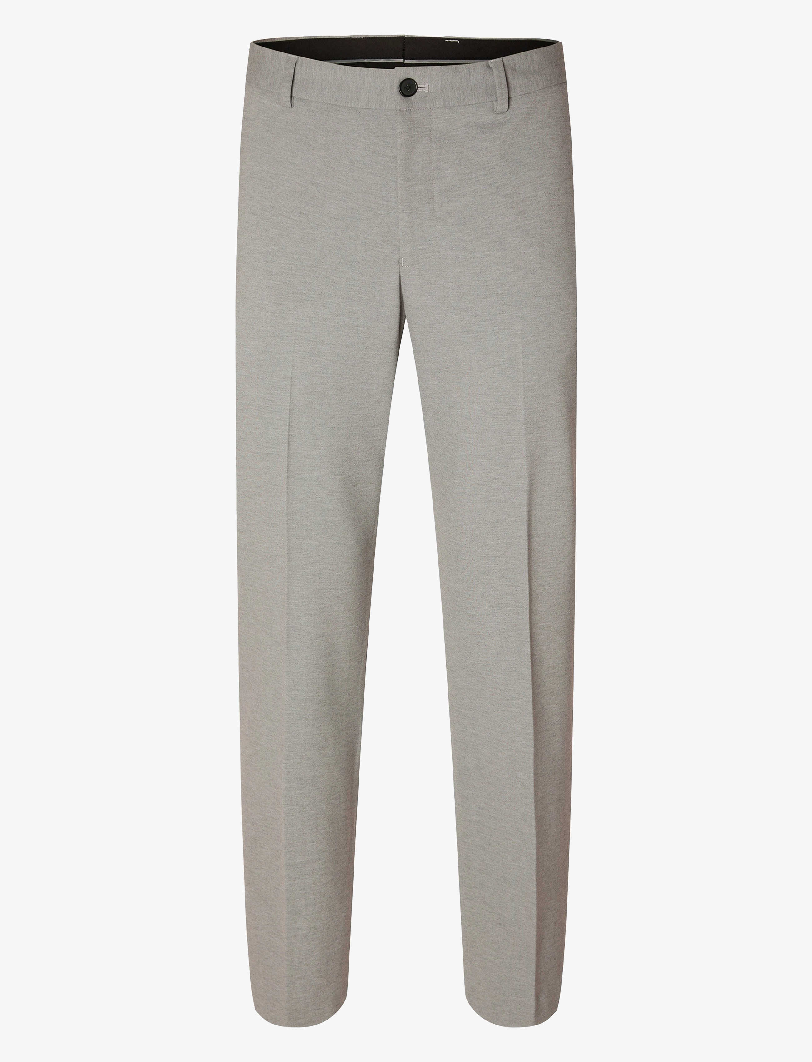 Selected - SLHSLIM-DELON JERSEY TRS FLEX NOOS - jakkesætsbukser - light grey melange - 1