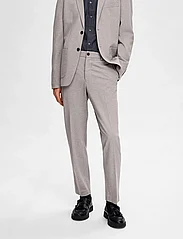 Selected Homme - SLHSLIM-DELON JERSEY TRS FLEX NOOS - kostiumo kelnės - light grey melange - 8
