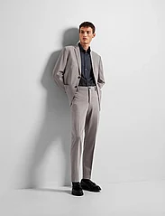 Selected Homme - SLHSLIM-DELON JERSEY TRS FLEX NOOS - pantalons - light grey melange - 6