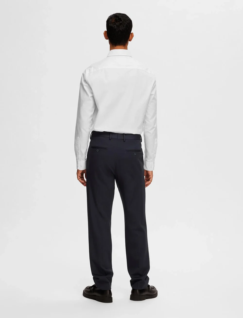 Selected - SLHSLIM-DELON JERSEY TRS FLEX NOOS - kostymbyxor - navy blazer - 2