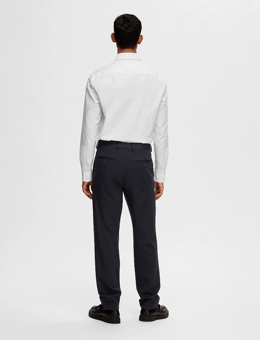 Selected - SLHSLIM-DELON JERSEY TRS FLEX NOOS - jakkafatabuxur - navy blazer - 2
