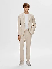 Selected Homme - SLHSLIM-DELON JERSEY TRS FLEX NOOS - suit trousers - oatmeal - 5