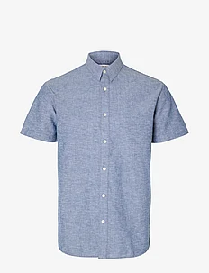SLHREG-NEW LINEN SHIRT SS NOOS, Selected Homme