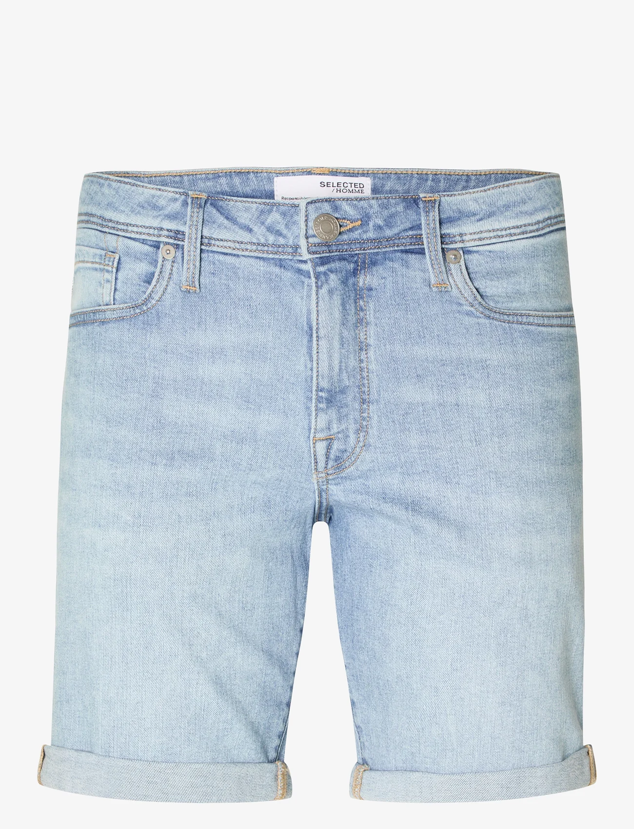 Selected Homme - SLHSLIM ALEX 3404 L.B SUPER SHORTS NOOS - jeansshorts - blue denim - 0