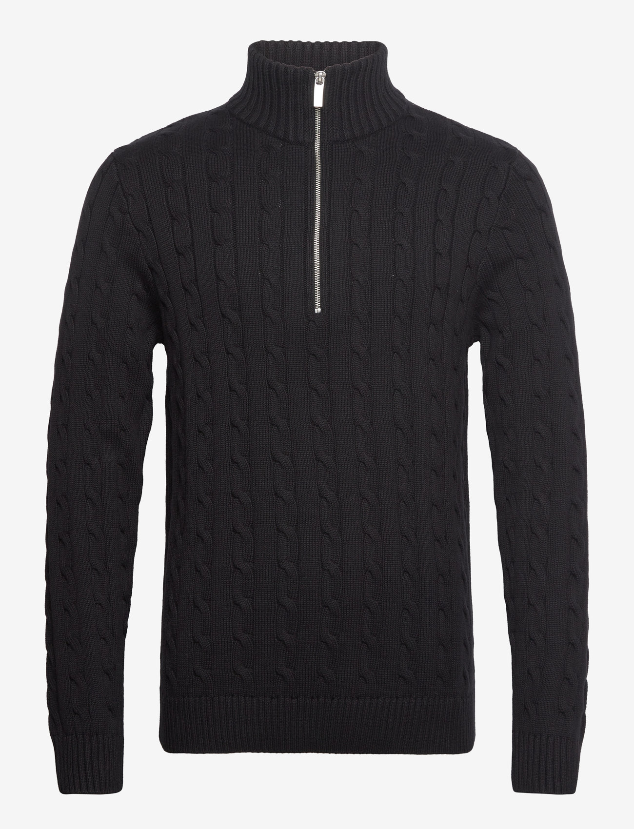 Selected - SLHRYAN STRUCTURE HALF ZIP - autumn clothing - black - 0