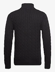 Selected Homme - SLHRYAN STRUCTURE HALF ZIP - swetry zapinane do połowy - black - 2