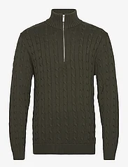 Selected Homme - SLHRYAN STRUCTURE HALF ZIP - miesten - forest night - 0