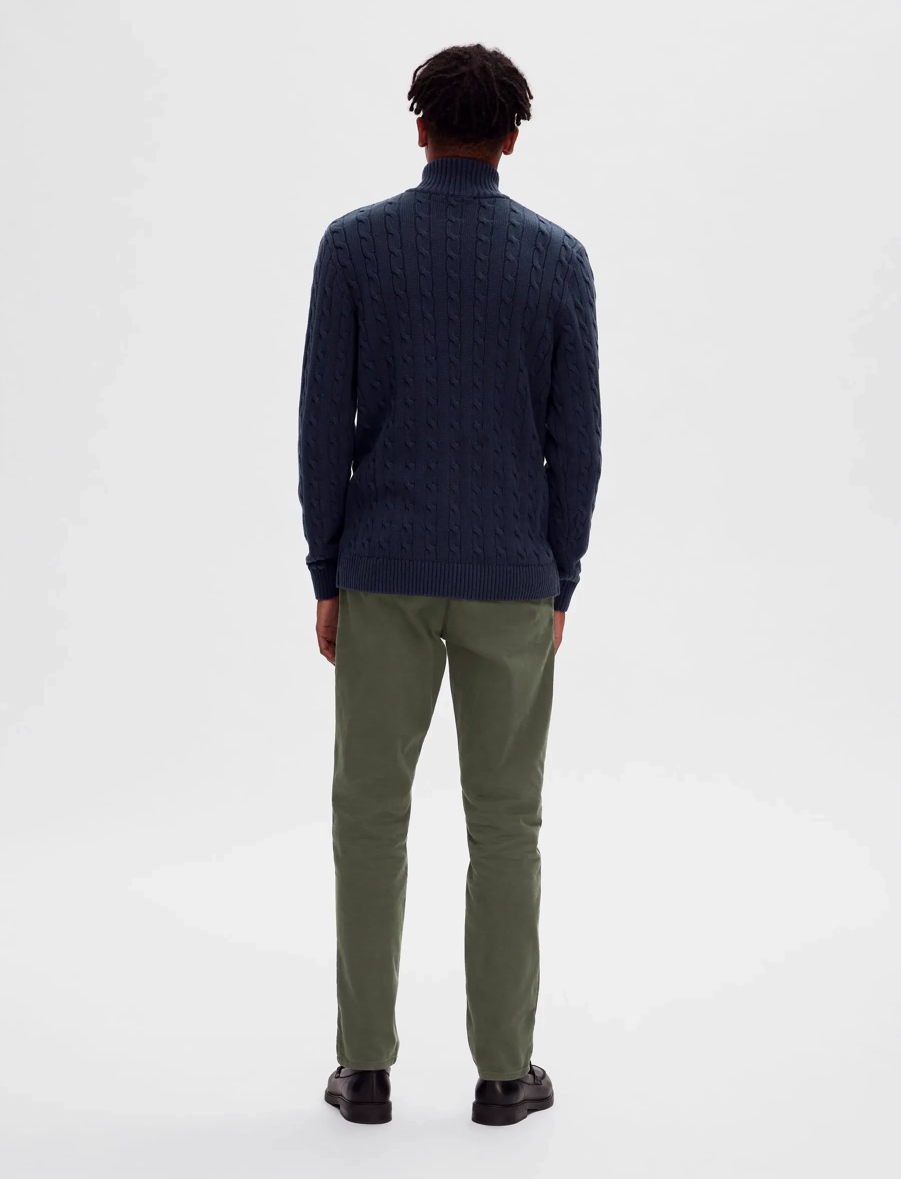 Selected - SLHRYAN STRUCTURE HALF ZIP - menn - sky captain - 3