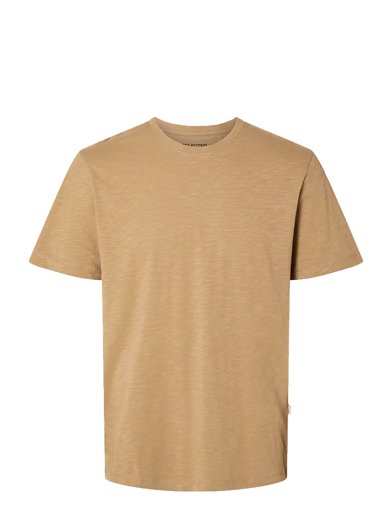 Selected - SLMASPEN SLUB SS O-NECK TEE NOOS - kurzärmelig - kelp - 1