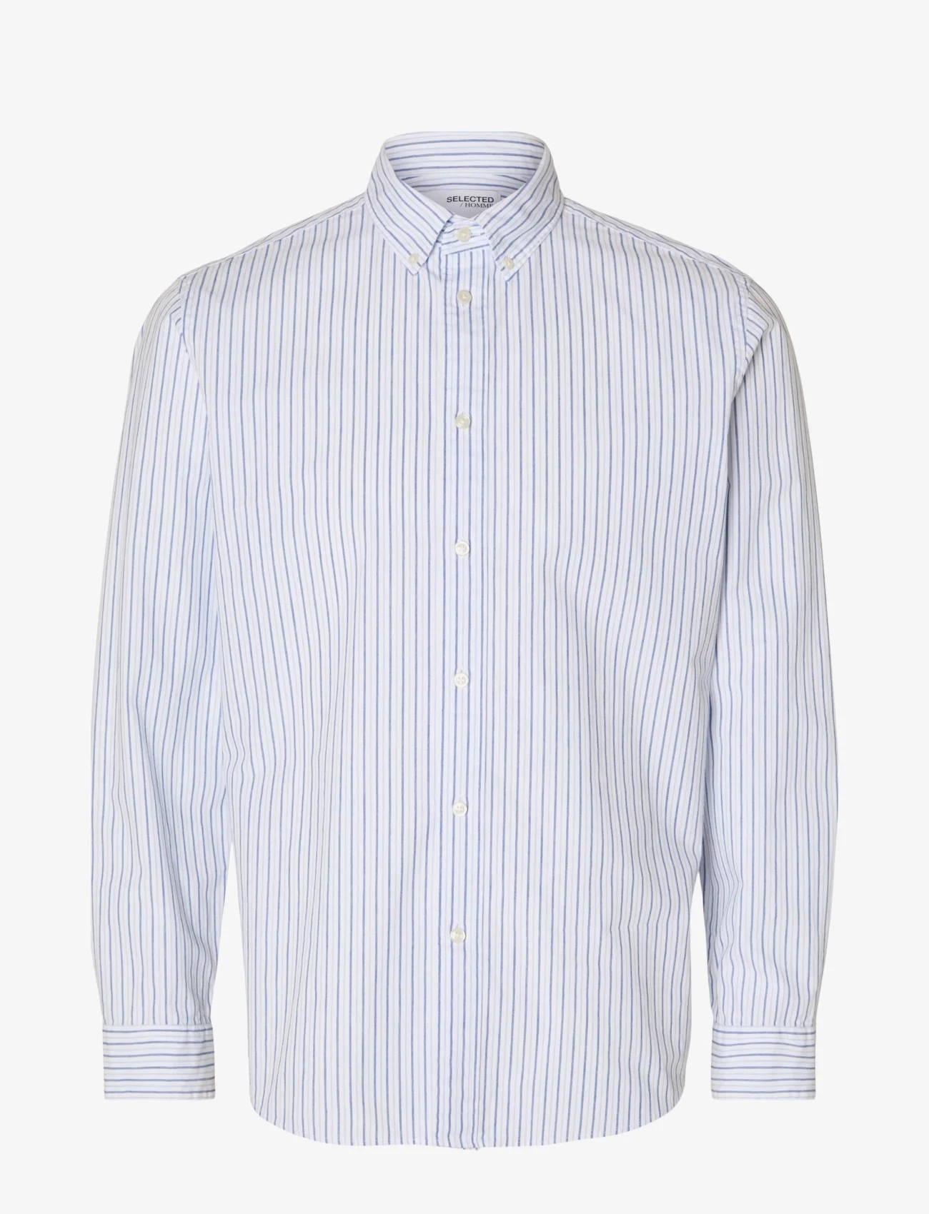 Selected Homme - SLHSLIMRICK-POPLIN SHIRT LS NOOS - basic overhemden - bright white - 0