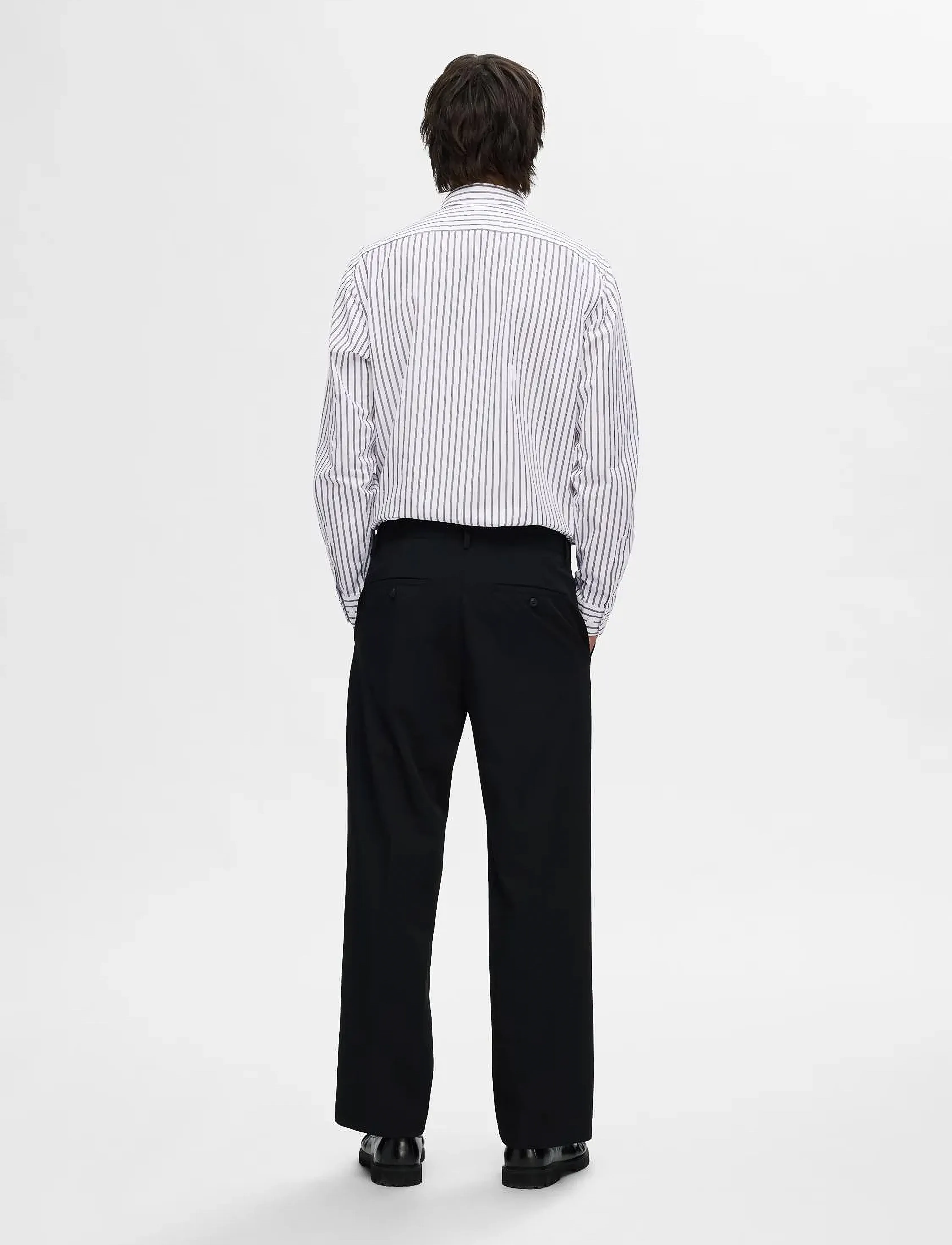 Selected - SLHSLIMRICK-POPLIN SHIRT LS NOOS - bright white - 2