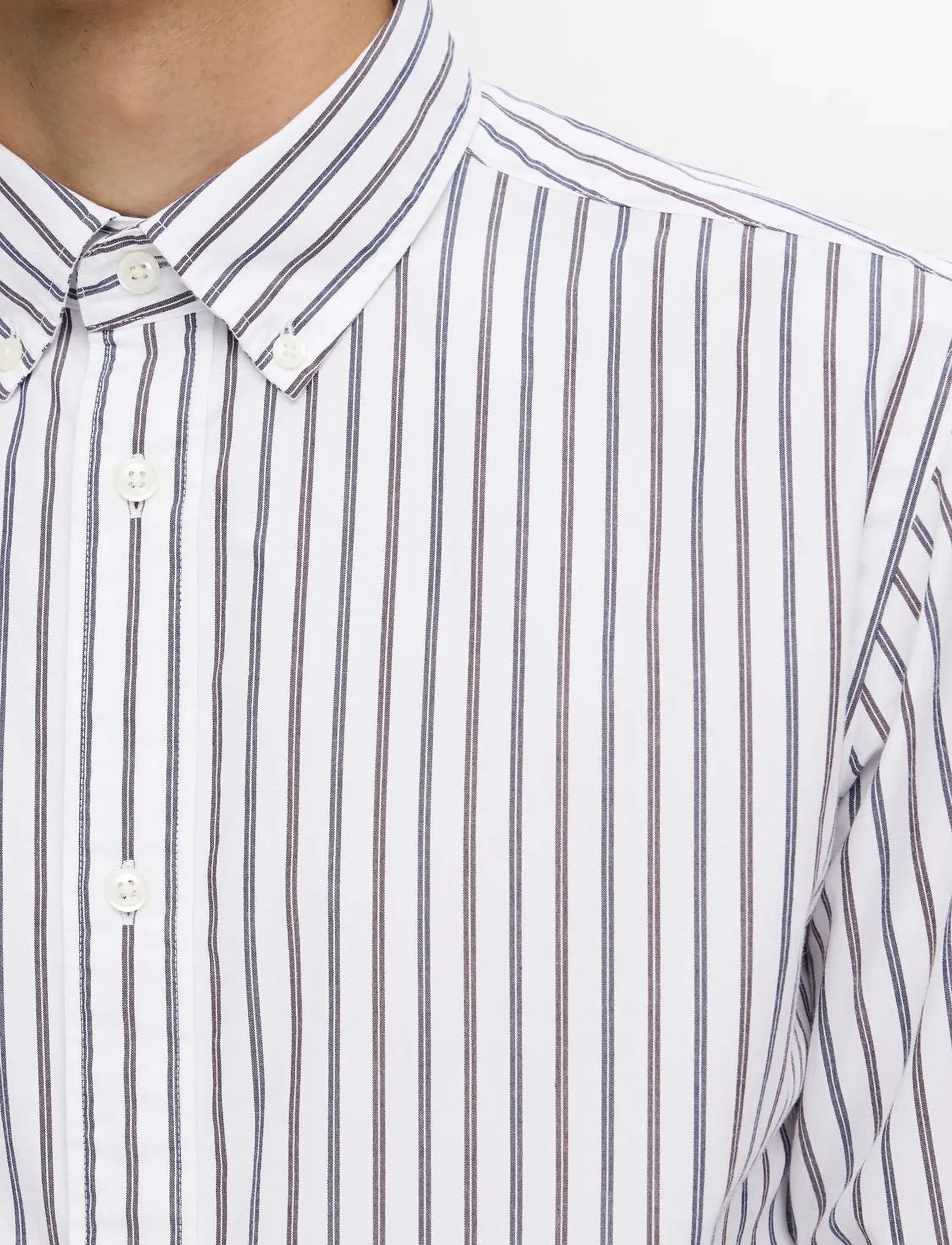 Selected - SLHSLIMRICK-POPLIN SHIRT LS NOOS - bright white - 4
