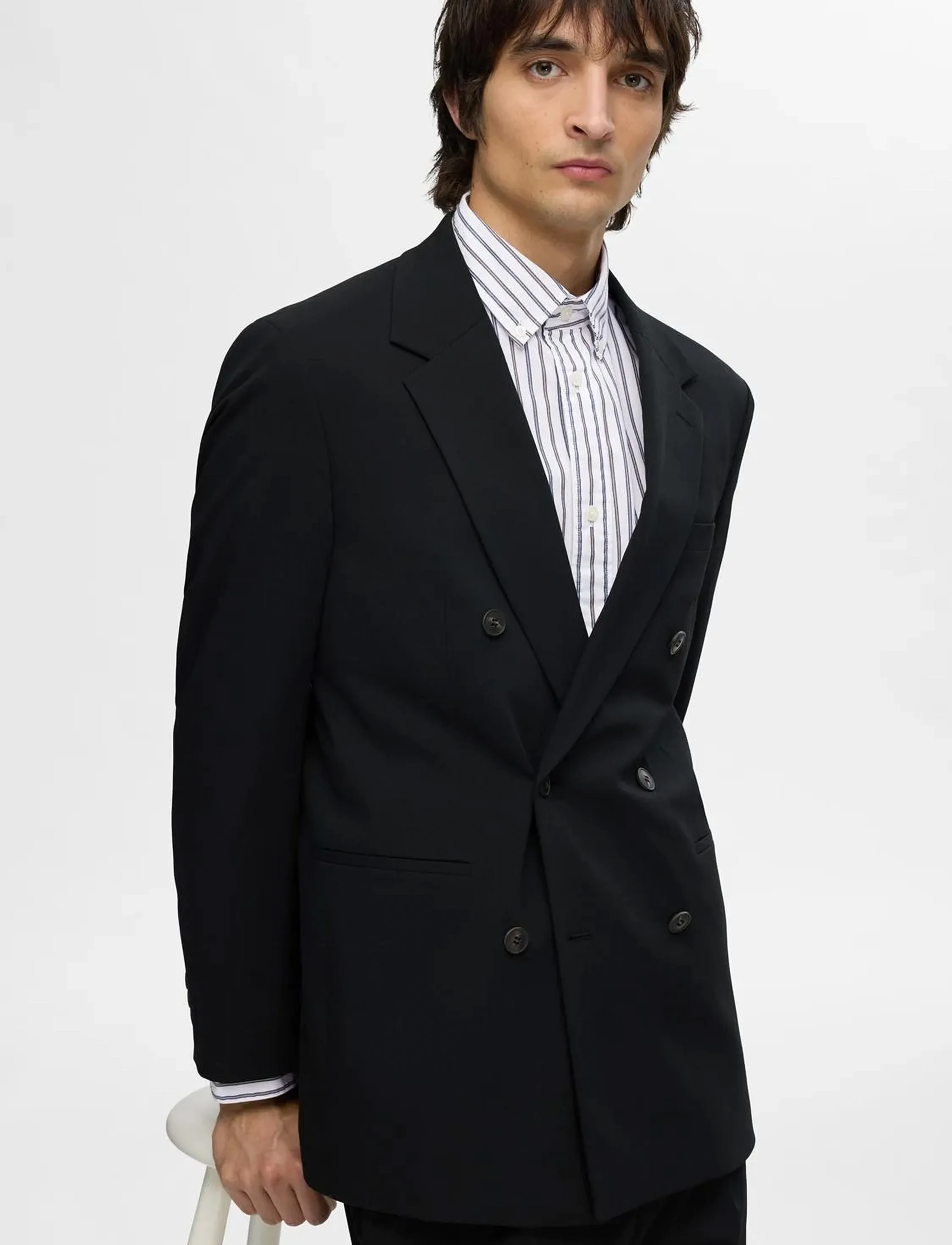 Selected - SLHSLIMRICK-POPLIN SHIRT LS NOOS - bright white - 5
