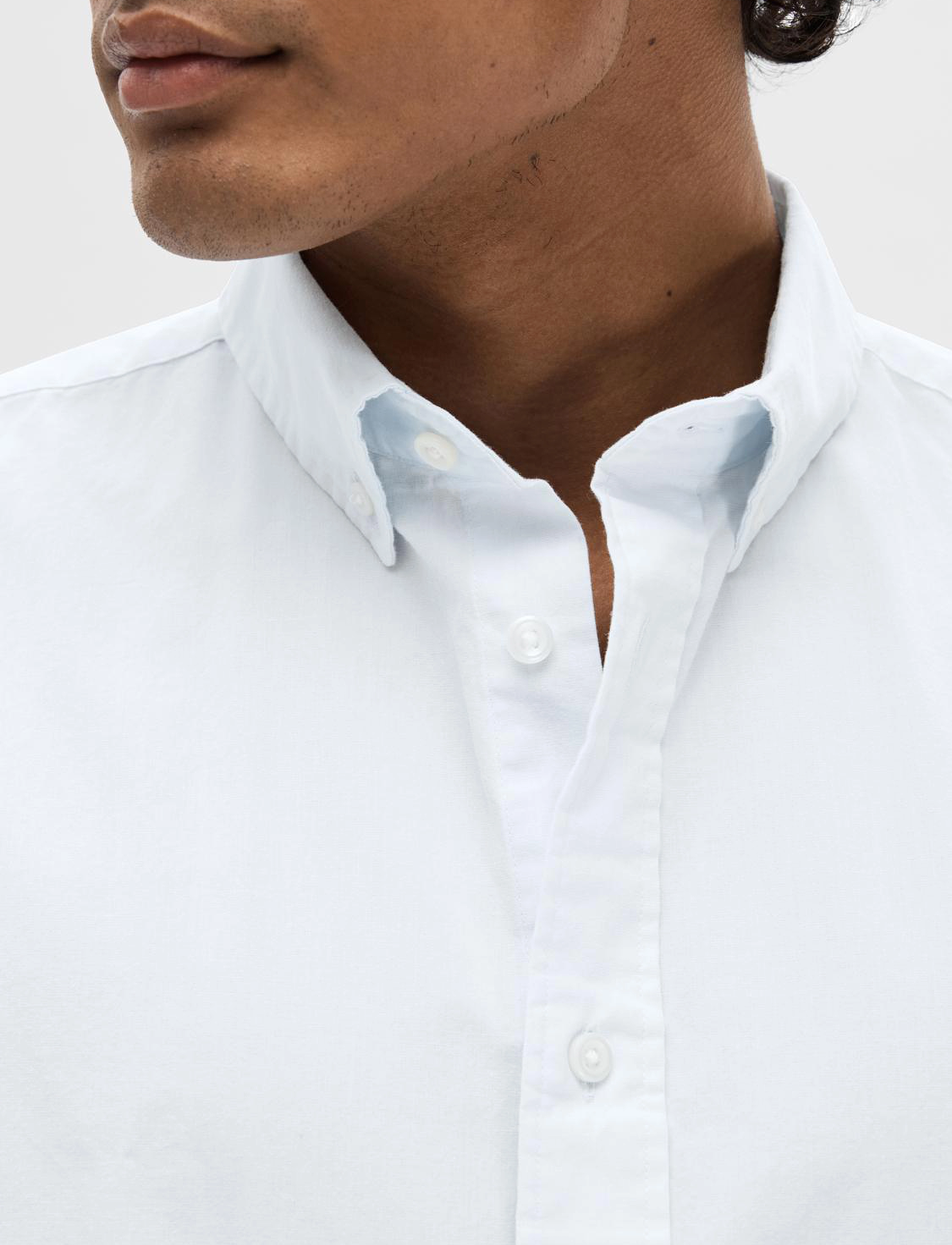 Selected - SLHSLIMRICK-POPLIN SHIRT LS NOOS - light blue - 4