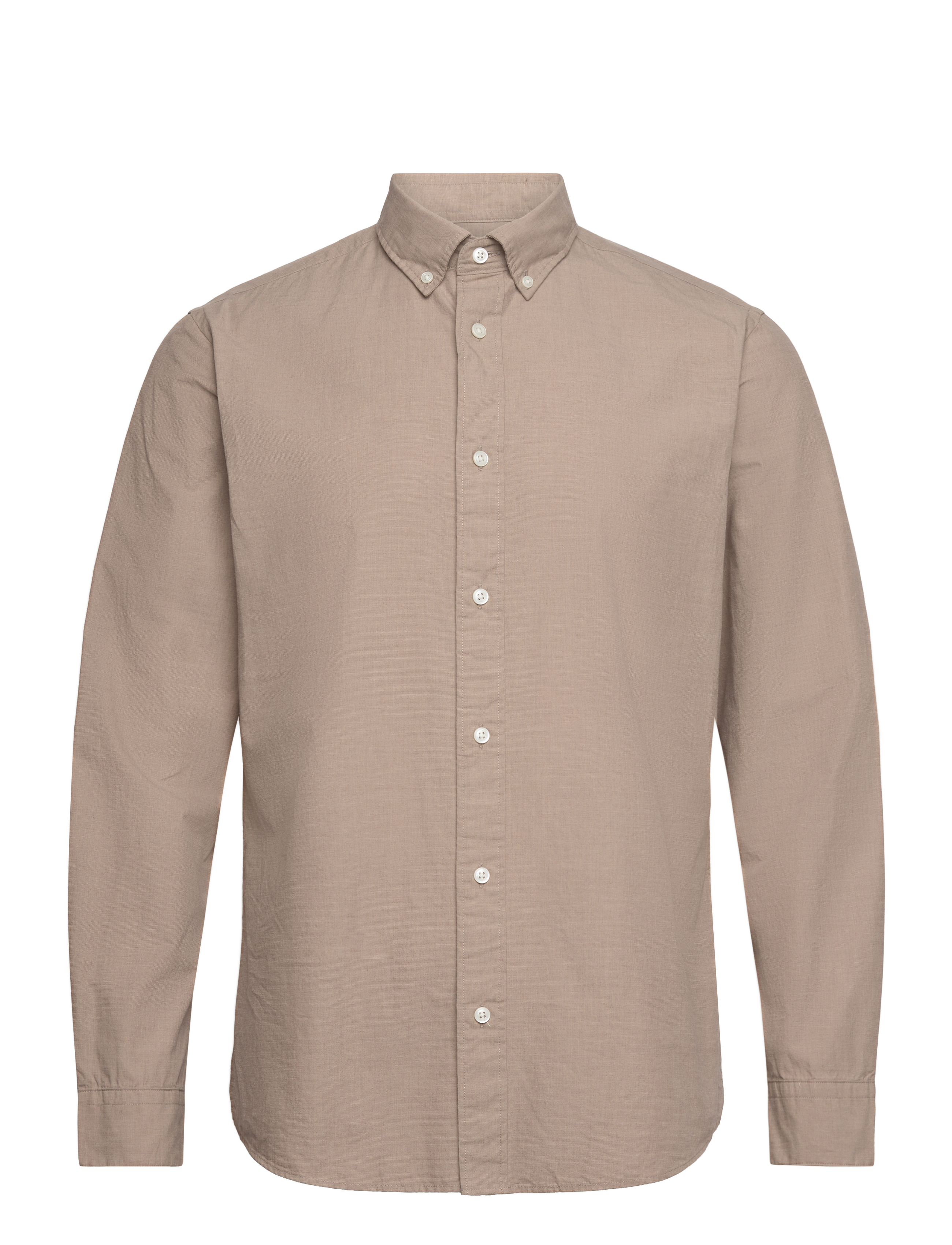 Selected - SLHSLIMRICK-POPLIN SHIRT LS NOOS - morel - 1