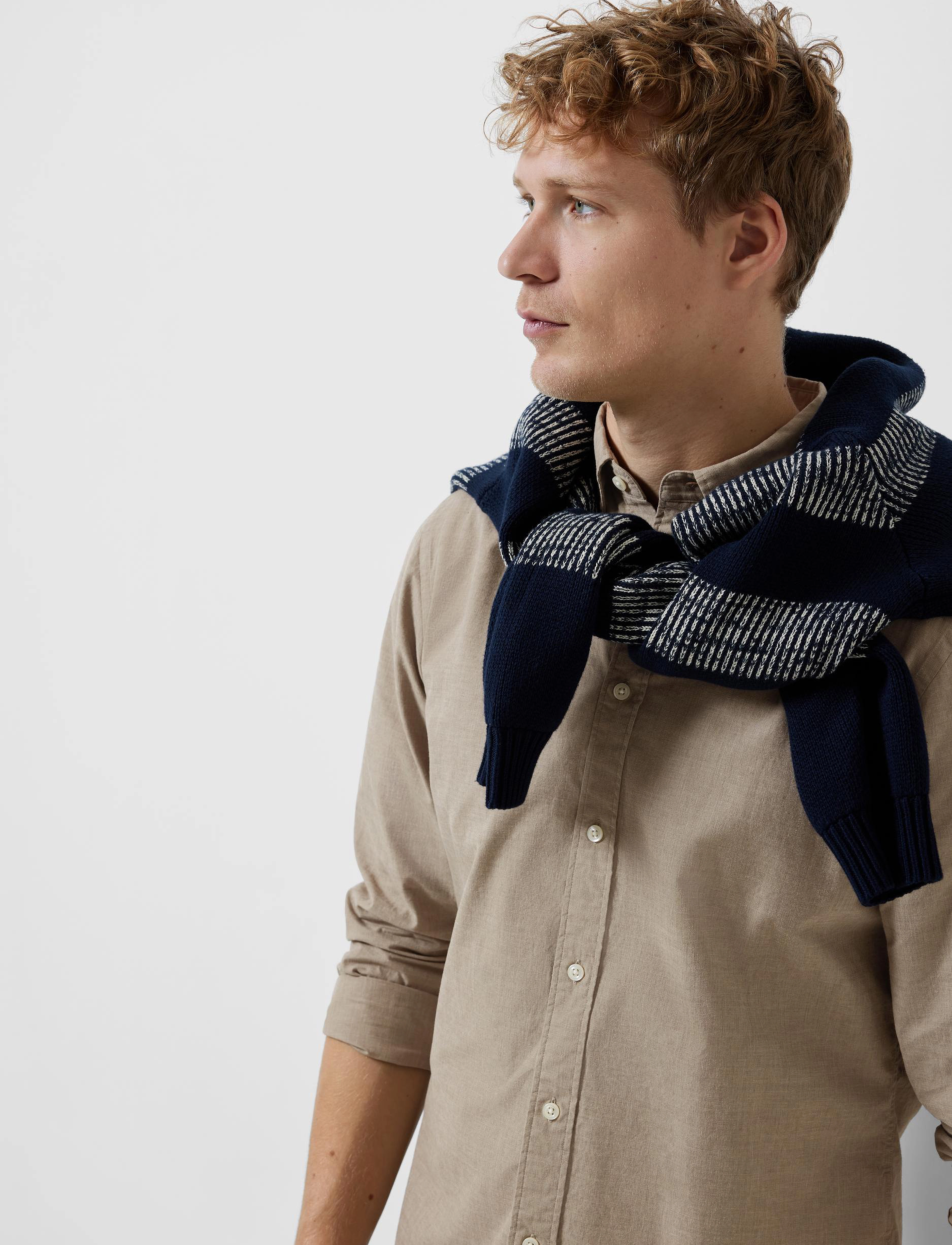 Selected - SLHSLIMRICK-POPLIN SHIRT LS NOOS - morel - 4
