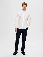 Selected Homme - SLHSLIMRICK-POPLIN SHIRT LS NOOS - basic shirts - white - 4