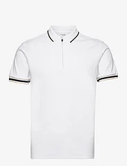 Selected Homme - SLHSLIM-TOULOUSE DETAIL SS POLO NOOS - lyhythihaiset - bright white - 0