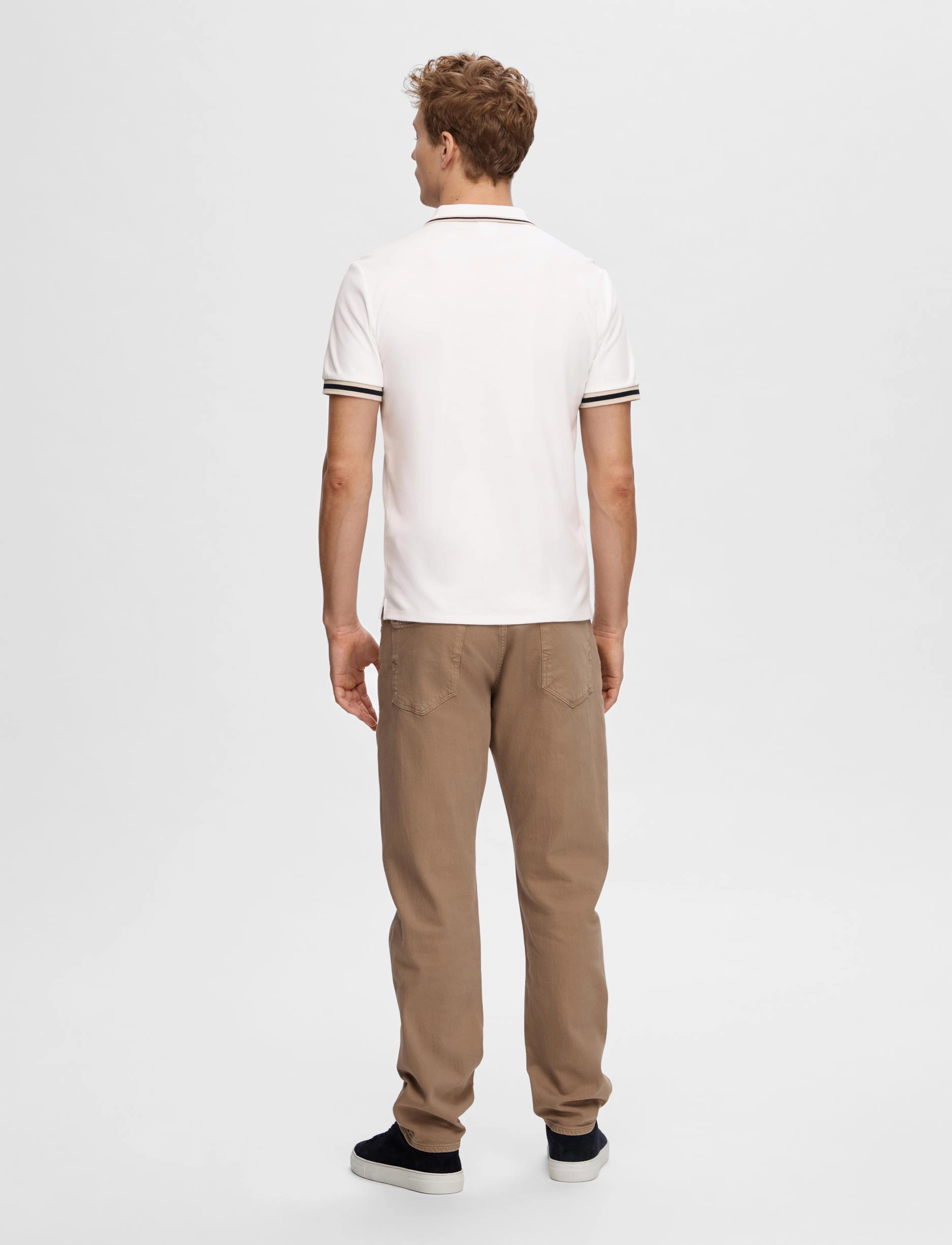 Selected - SLHSLIM-TOULOUSE DETAIL SS POLO NOOS - bright white - 3