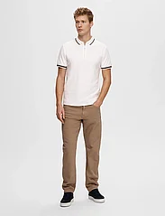 Selected Homme - SLHSLIM-TOULOUSE DETAIL SS POLO NOOS - lyhythihaiset - bright white - 5