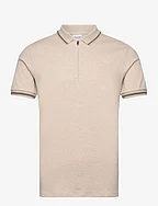SLHSLIM-TOULOUSE DETAIL SS POLO NOOS - PURE CASHMERE