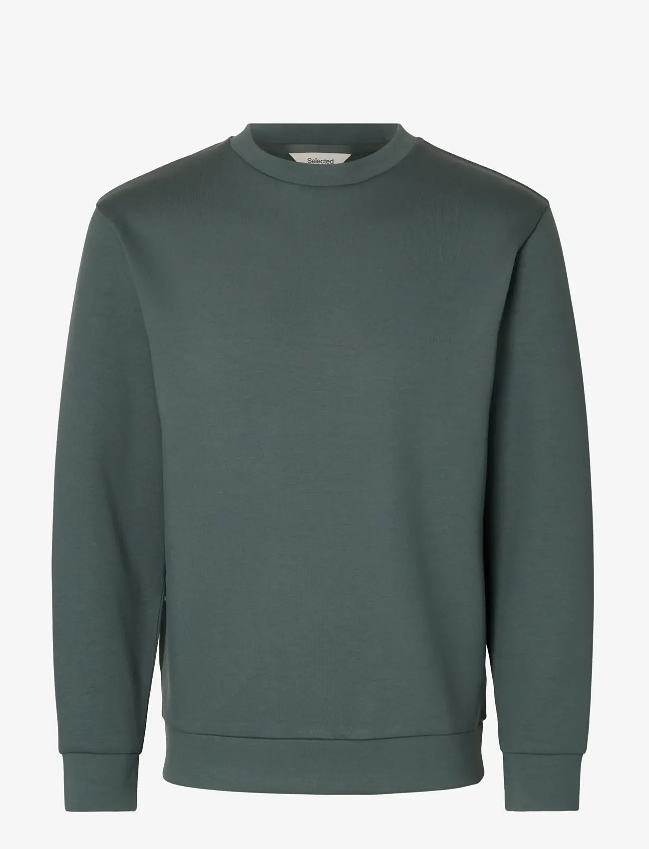 Selected - SLMEMANUEL SOFT CREW NECK SWEAT NOOS - shop efter anledning - balsam green - 1