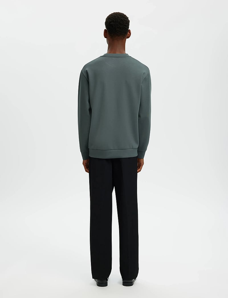 Selected - SLMEMANUEL SOFT CREW NECK SWEAT NOOS - shop efter anledning - balsam green - 2