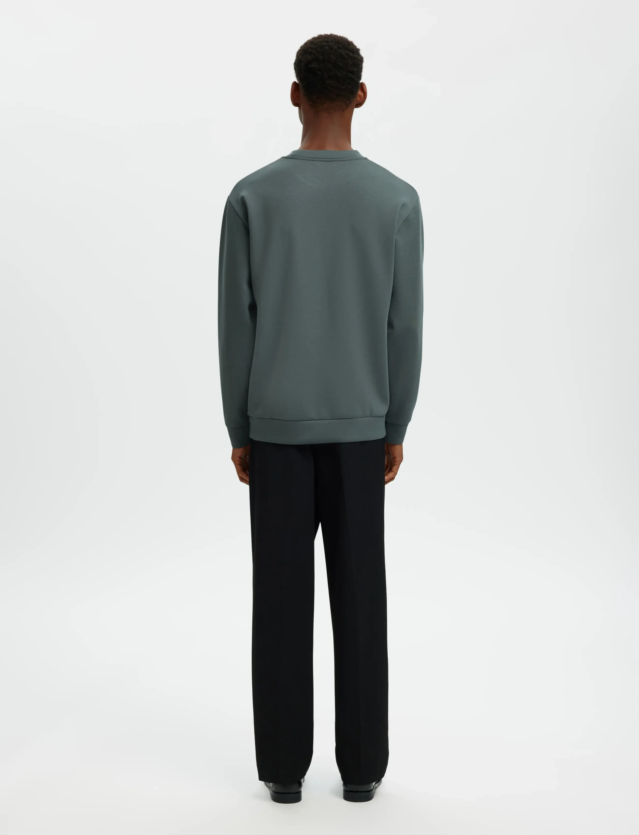 Selected - SLHEMANUEL SOFT CREW NECK SWEAT NOOS - nach anlass kaufen - balsam green - 2