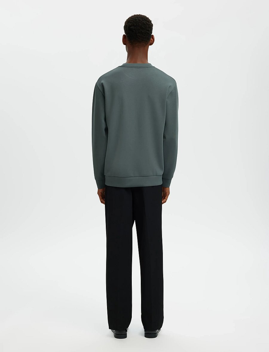 Selected - SLHEMANUEL SOFT CREW NECK SWEAT NOOS - nach anlass kaufen - balsam green - 2