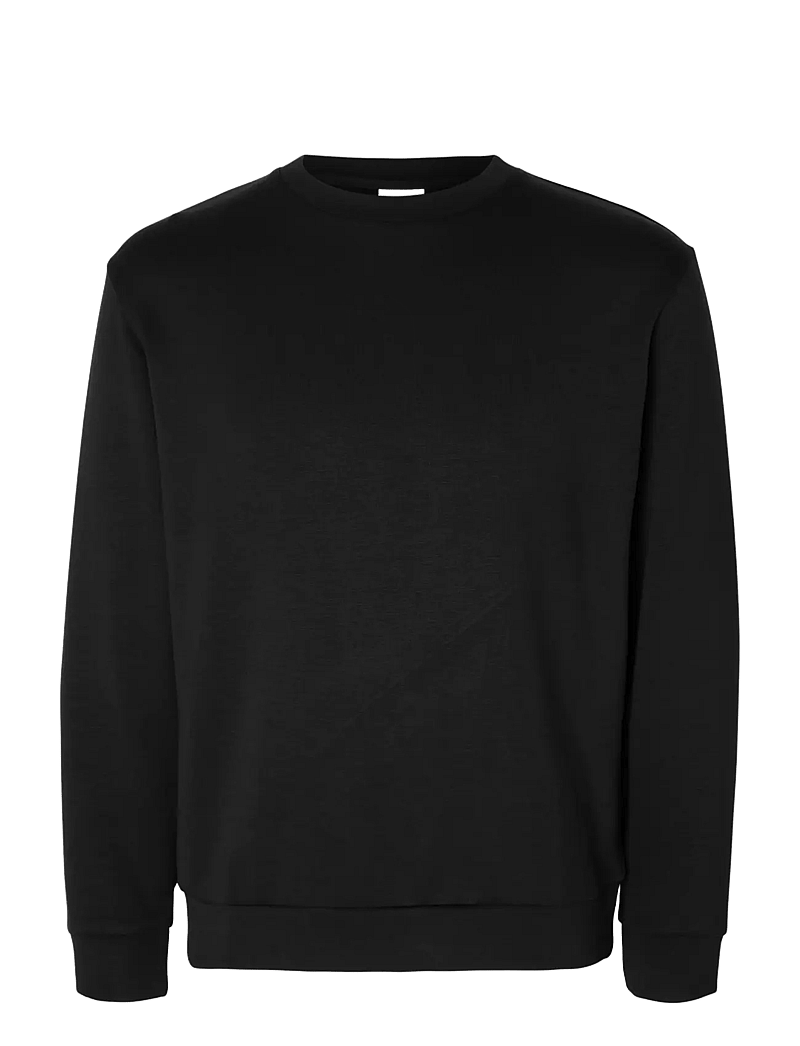 Selected - SLMEMANUEL SOFT CREW NECK SWEAT NOOS - nach anlass kaufen - black - 1