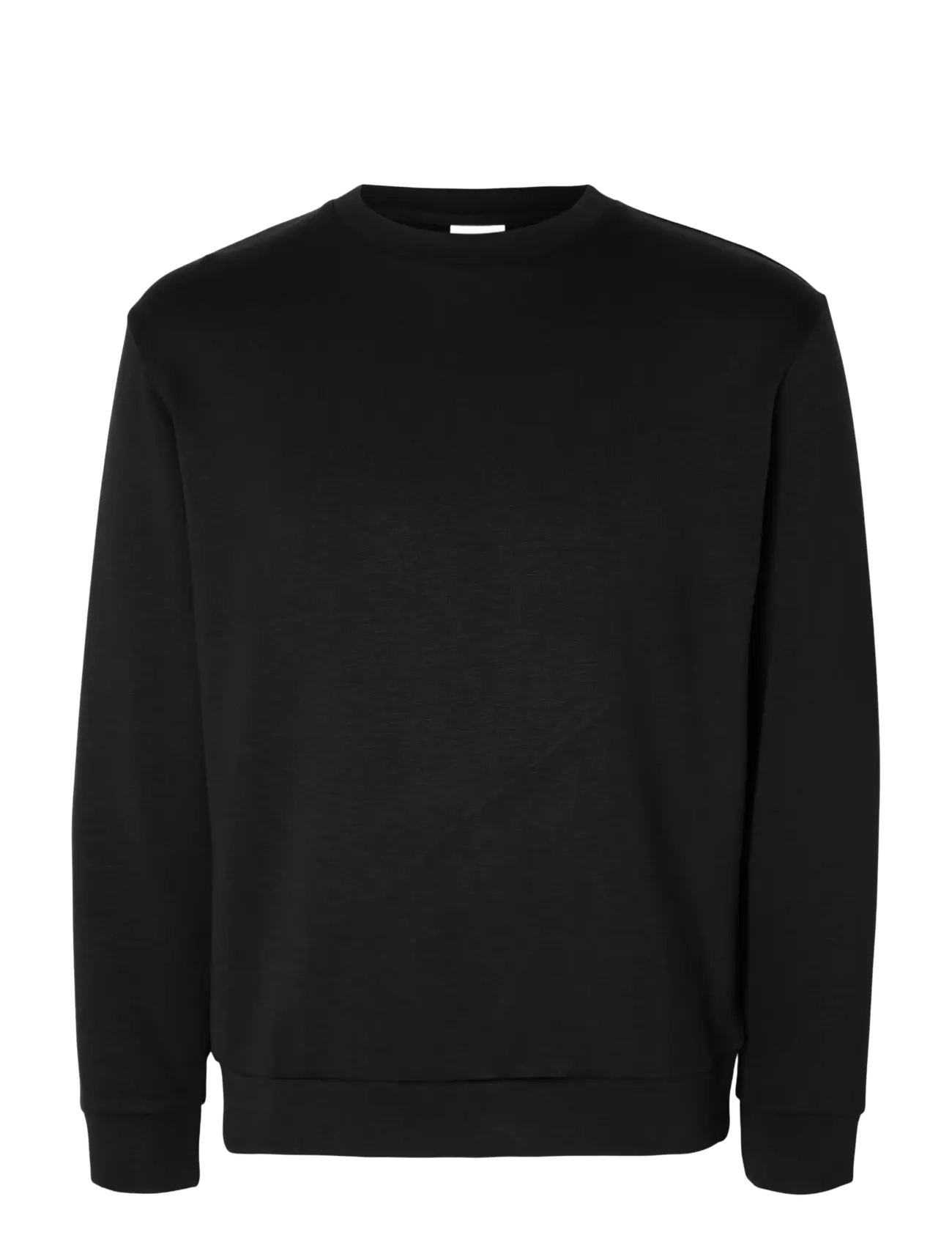 Selected SLMEMANUEL SOFT CREW NECK SWEAT NOOS - Sweatshirts & hættetrøjer - BLACK / black