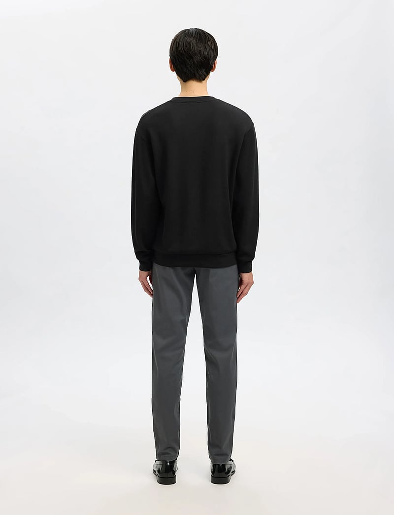 Selected - SLMEMANUEL SOFT CREW NECK SWEAT NOOS - nach anlass kaufen - black - 3