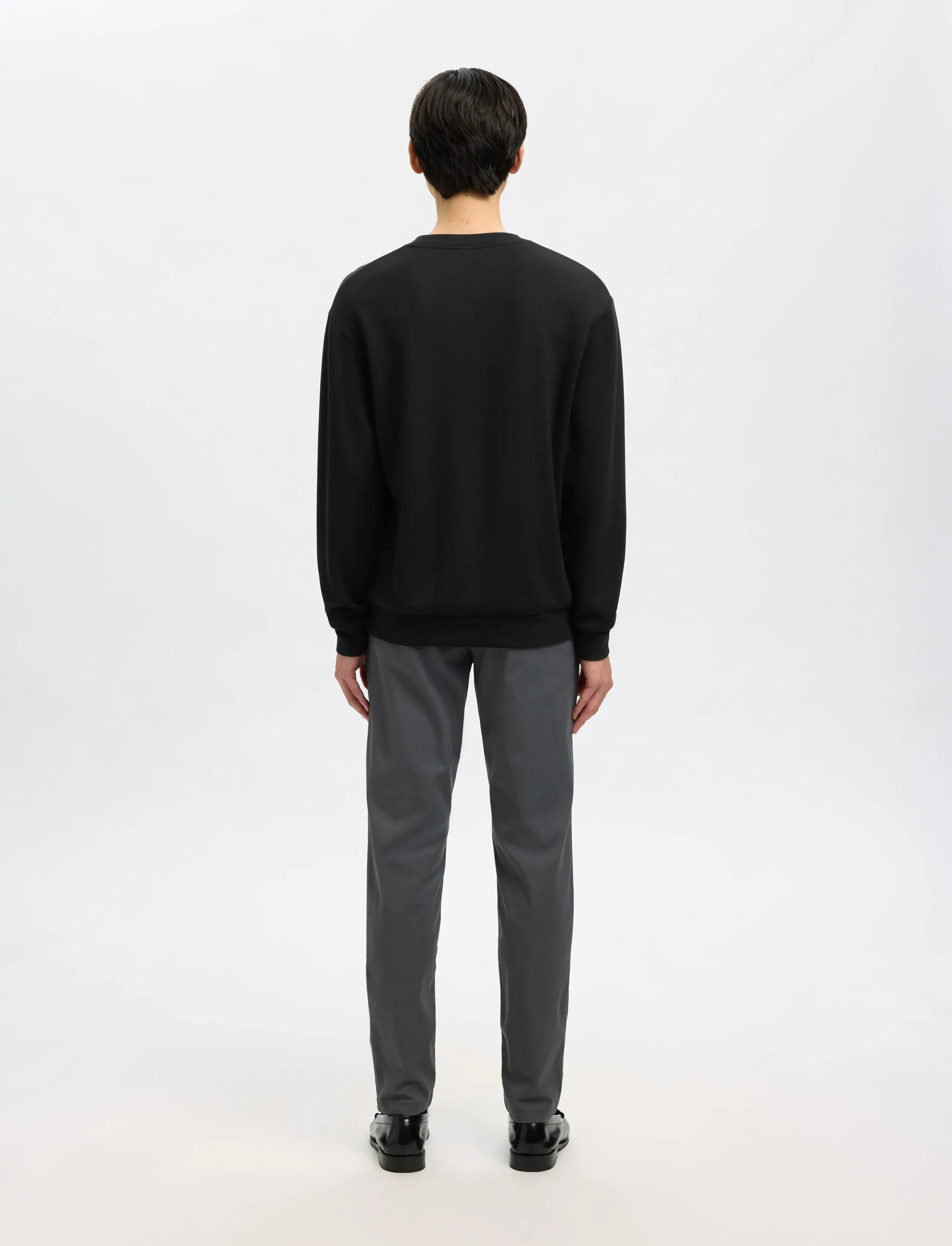 Selected - SLHEMANUEL SOFT CREW NECK SWEAT NOOS - nach anlass kaufen - black - 3