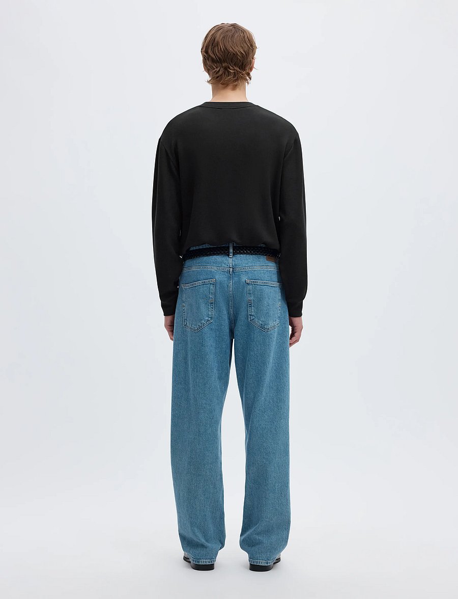 Selected - SLMEMANUEL SOFT CREW NECK SWEAT NOOS - shoppa efter tillfälle - black - 3