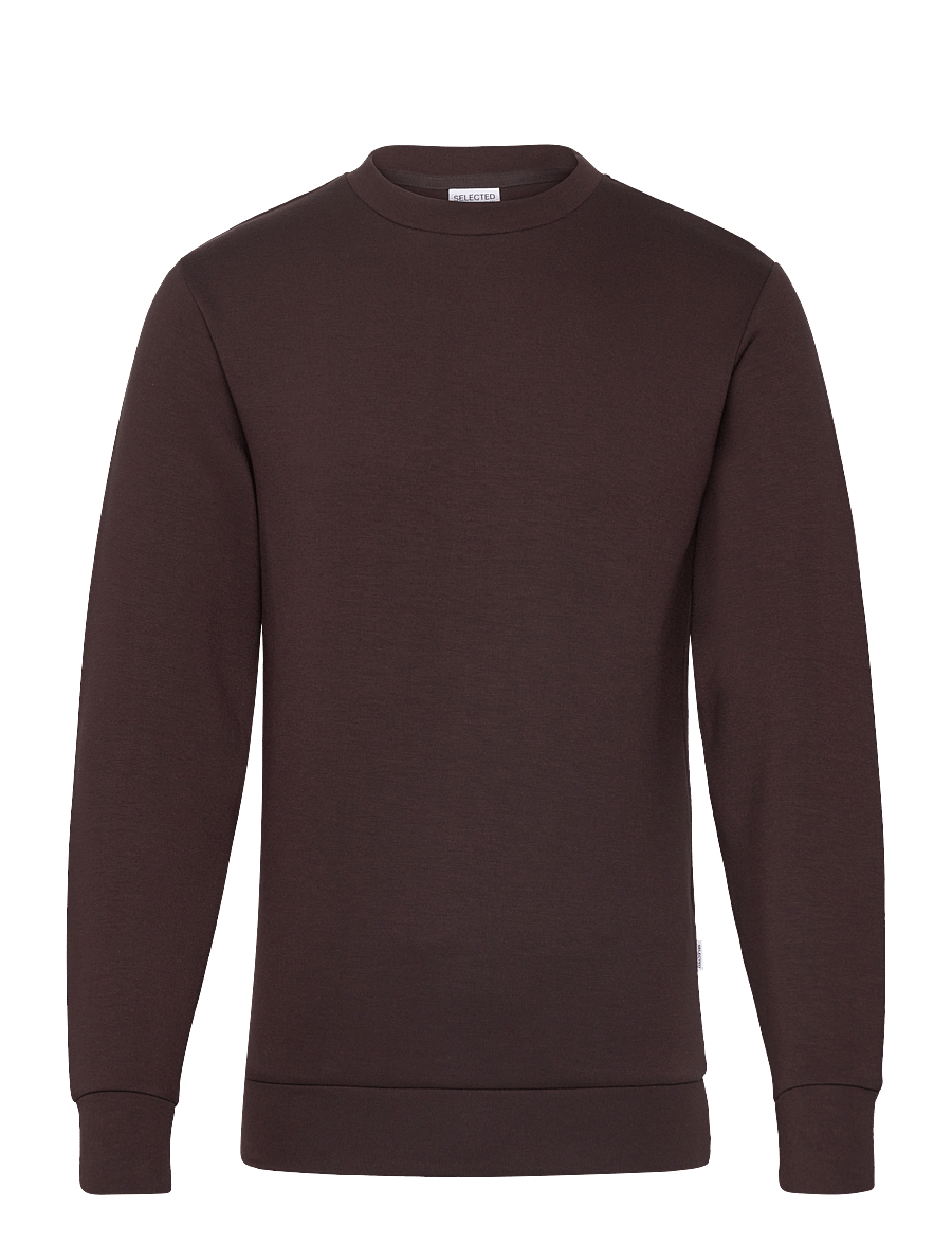 Selected - SLHEMANUEL SOFT CREW NECK SWEAT NOOS - prekės kiekvienai progai - chocolate torte - 1