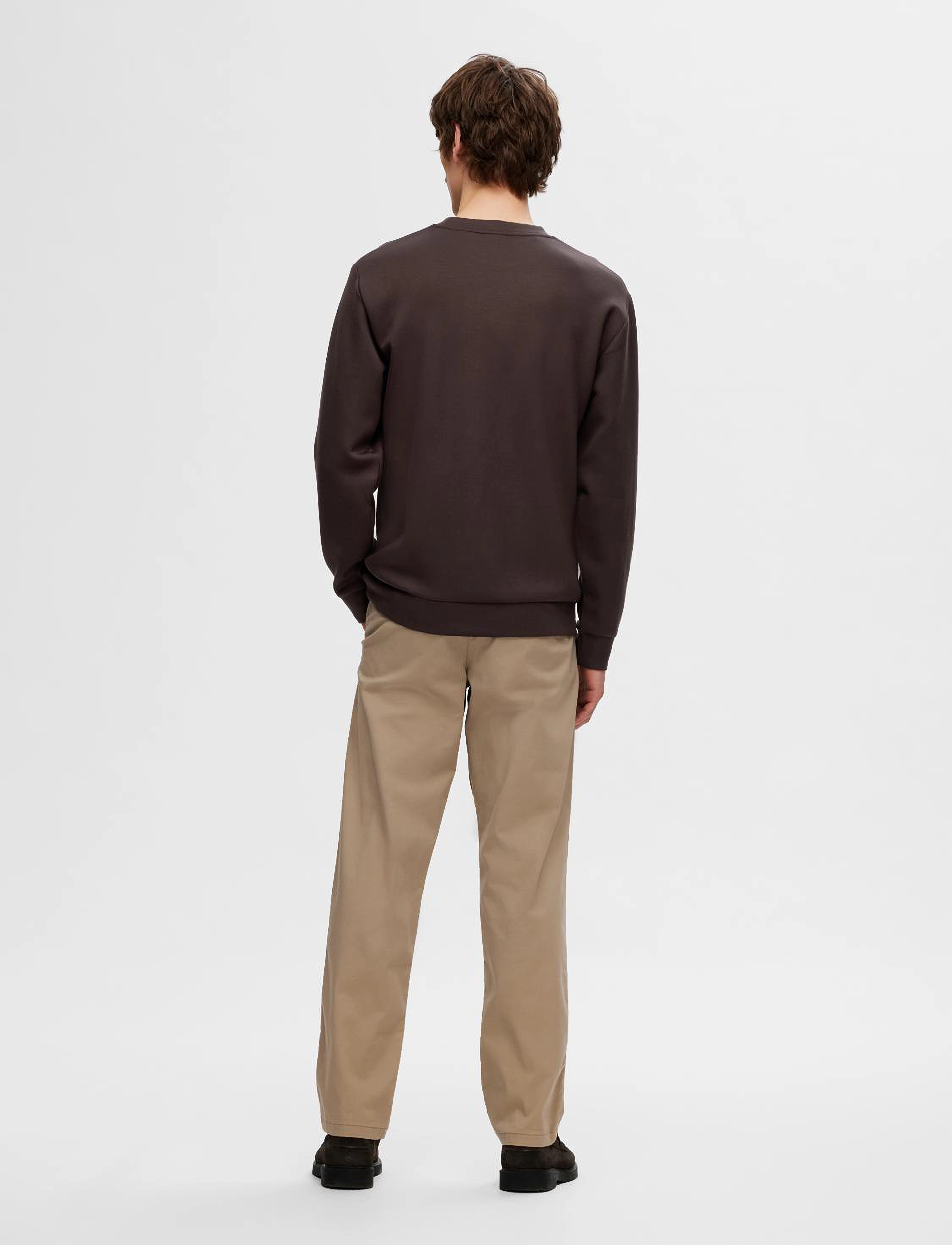 Selected - SLHEMANUEL SOFT CREW NECK SWEAT NOOS - prekės kiekvienai progai - chocolate torte - 3
