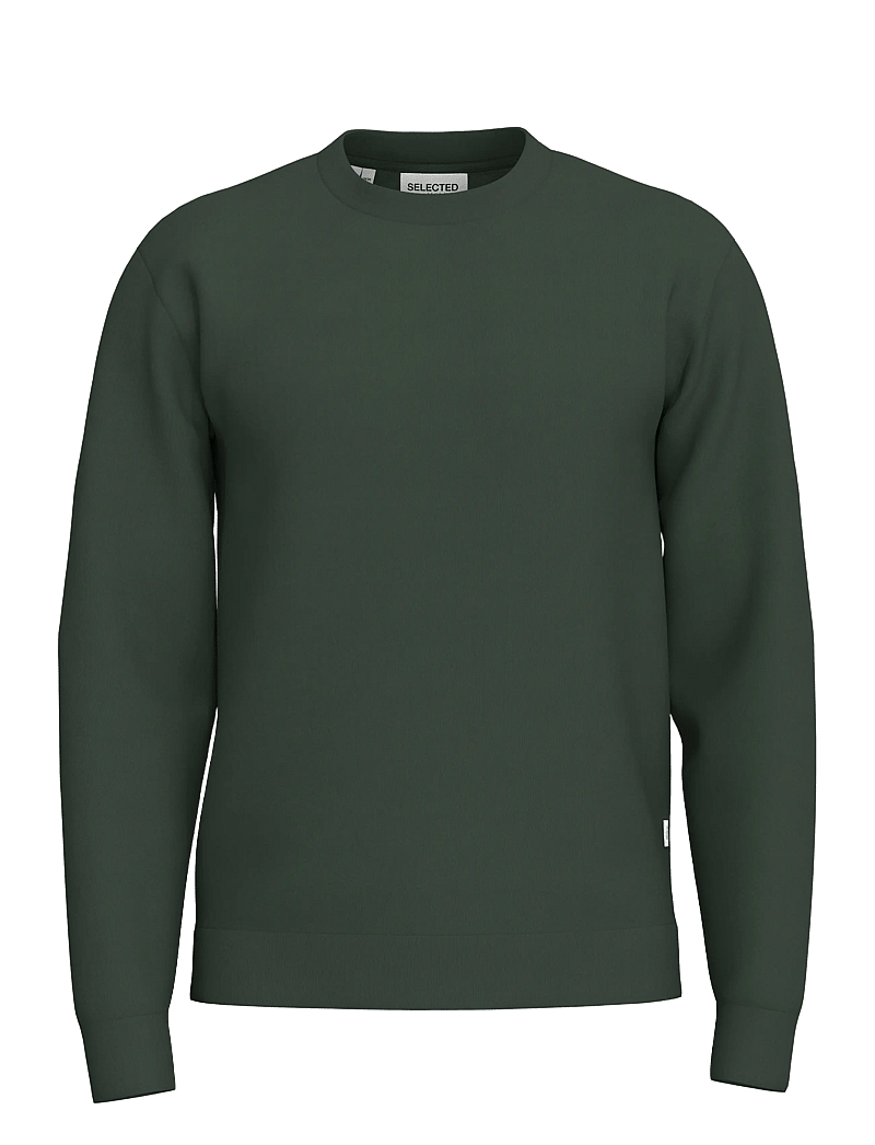 Selected - SLMEMANUEL SOFT CREW NECK SWEAT NOOS - nach anlass kaufen - deep forest - 1