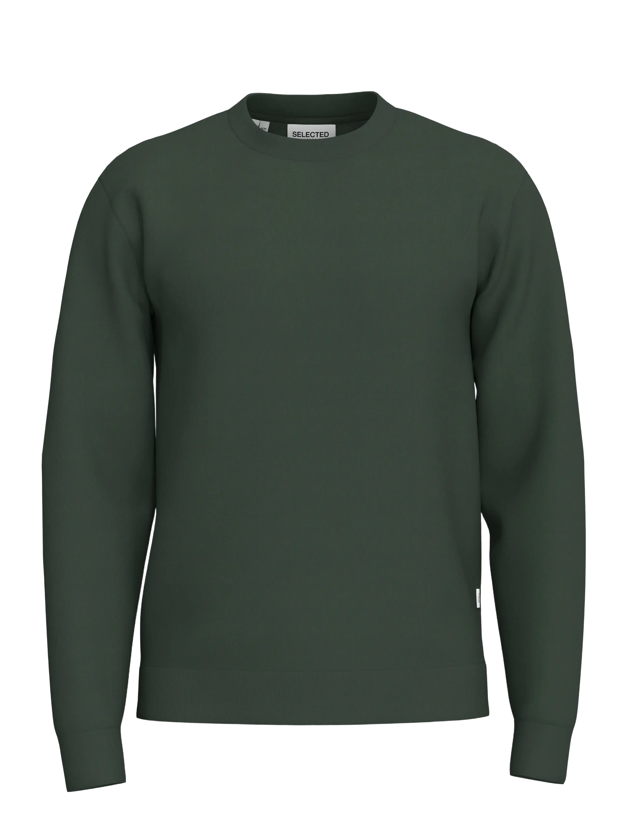 Selected SLMEMANUEL SOFT CREW NECK SWEAT NOOS - Sweatshirts & hættetrøjer - DEEP FOREST / khaki/green