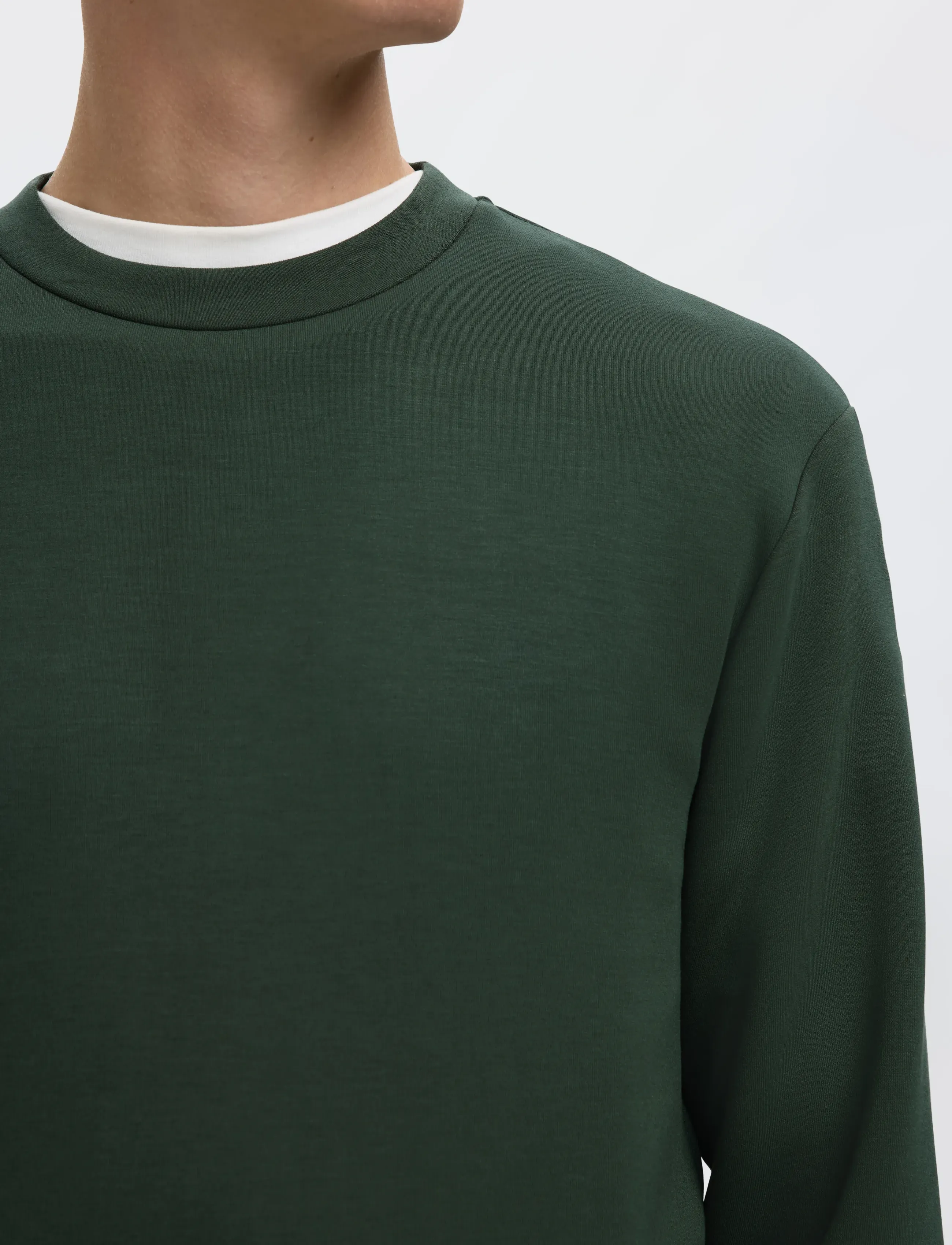 Selected - SLHEMANUEL SOFT CREW NECK SWEAT NOOS - osta olukorra järgi - deep forest - 5
