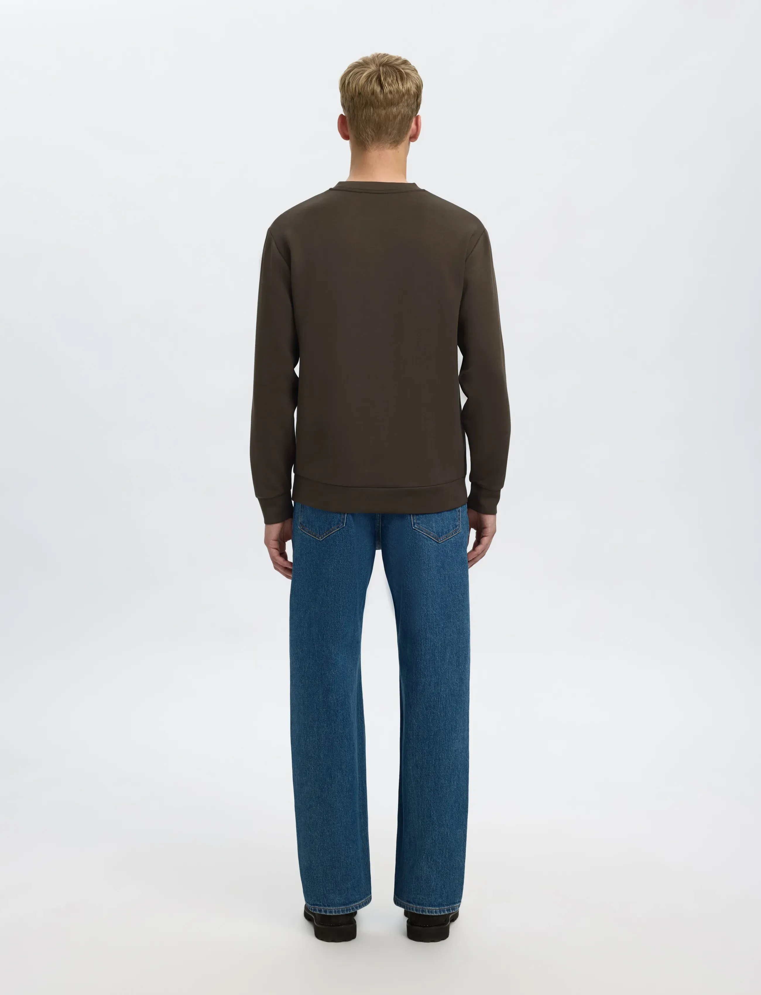 Selected - SLHEMANUEL SOFT CREW NECK SWEAT NOOS - nach anlass kaufen - demitasse - 2