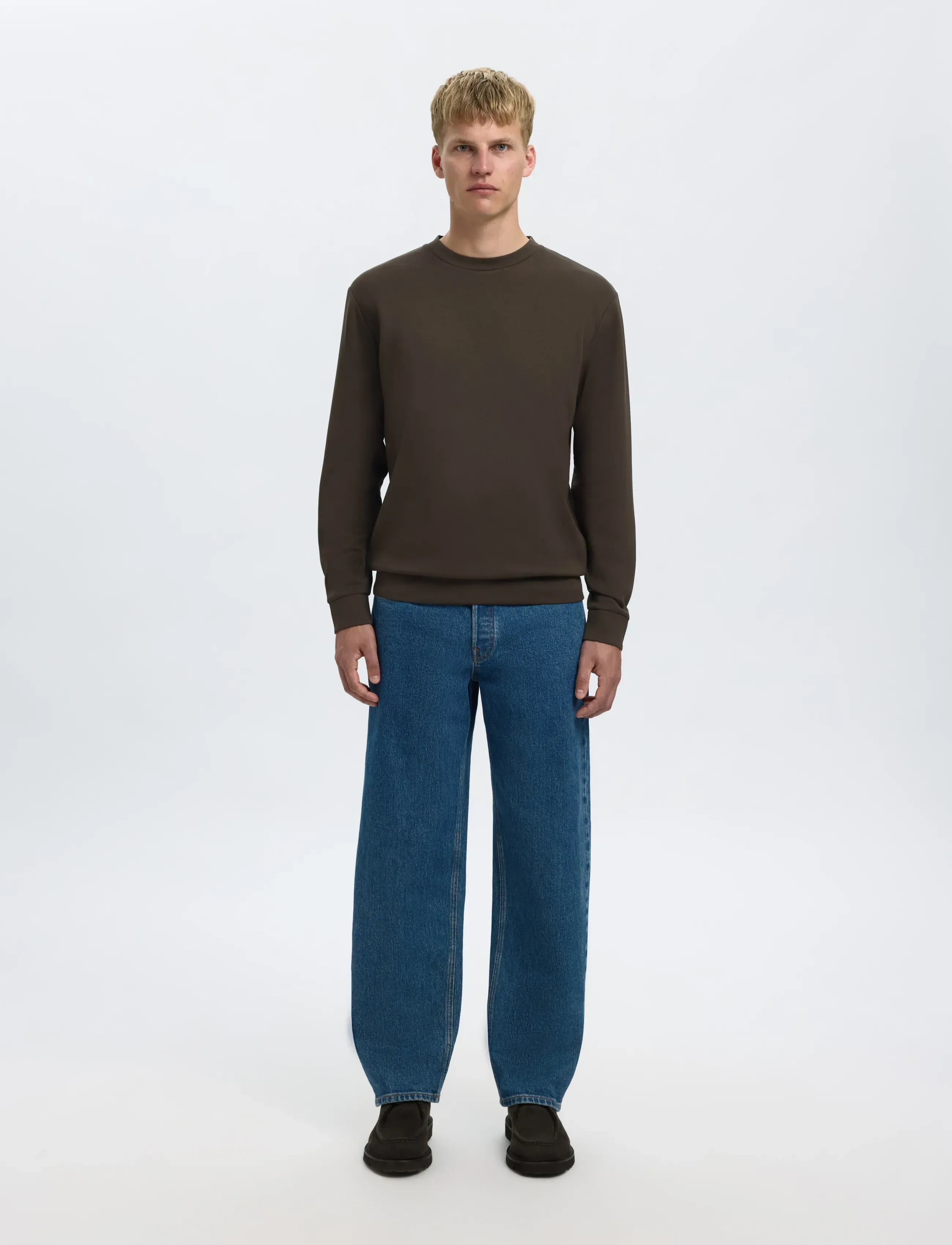 Selected - SLHEMANUEL SOFT CREW NECK SWEAT NOOS - nach anlass kaufen - demitasse - 3