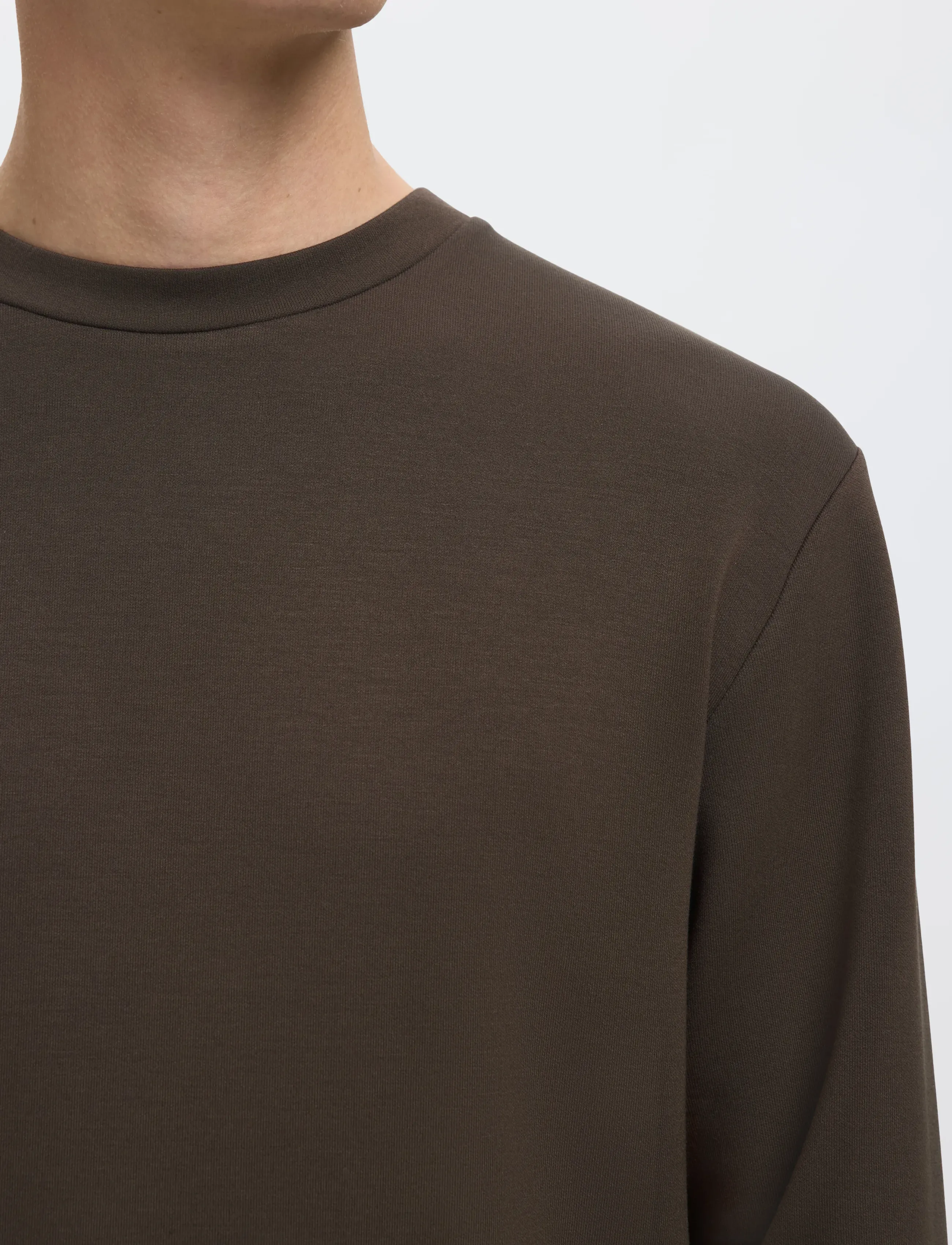 Selected - SLHEMANUEL SOFT CREW NECK SWEAT NOOS - nach anlass kaufen - demitasse - 4
