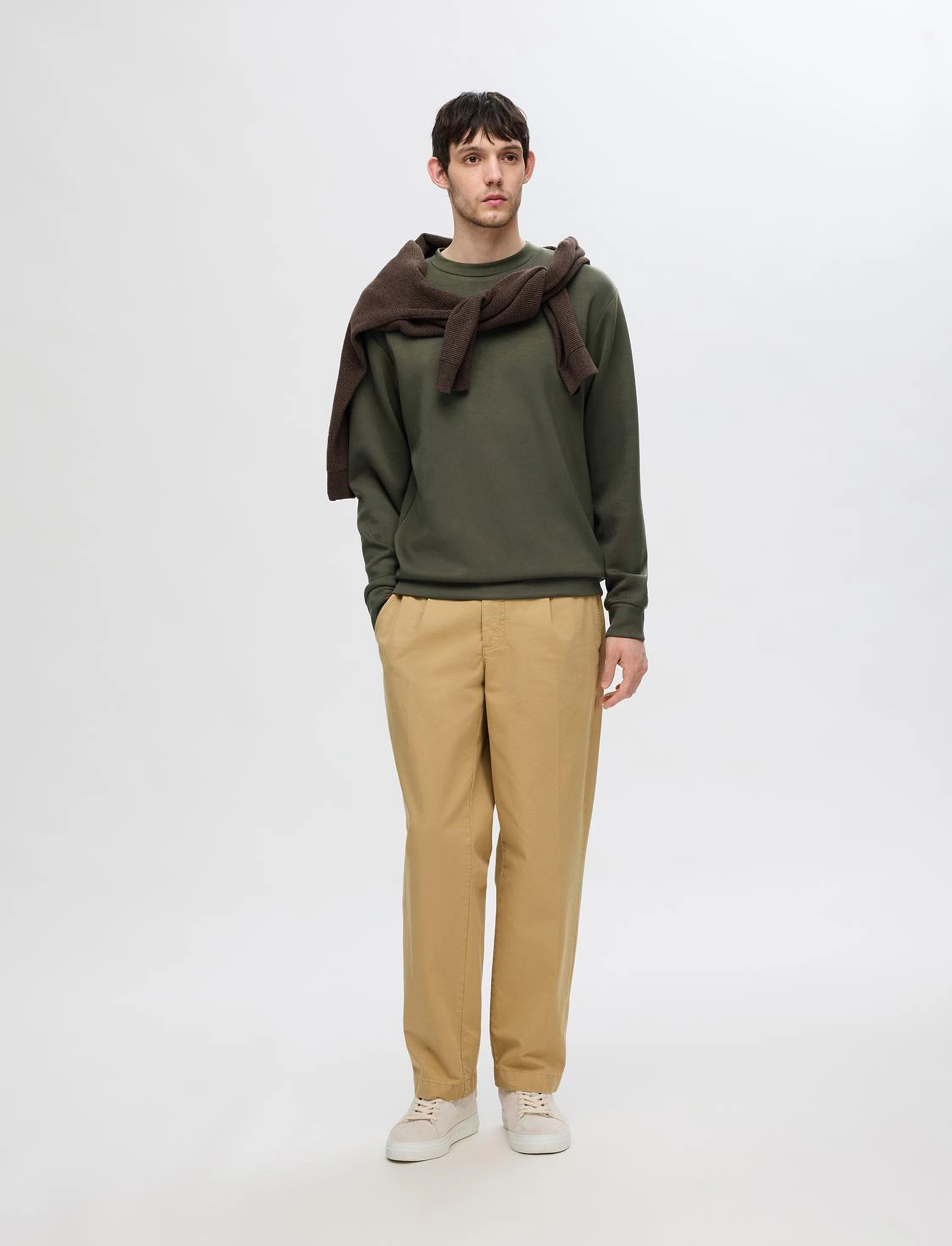 Selected - SLMEMANUEL SOFT CREW NECK SWEAT NOOS - laveste priser - forest night - 3