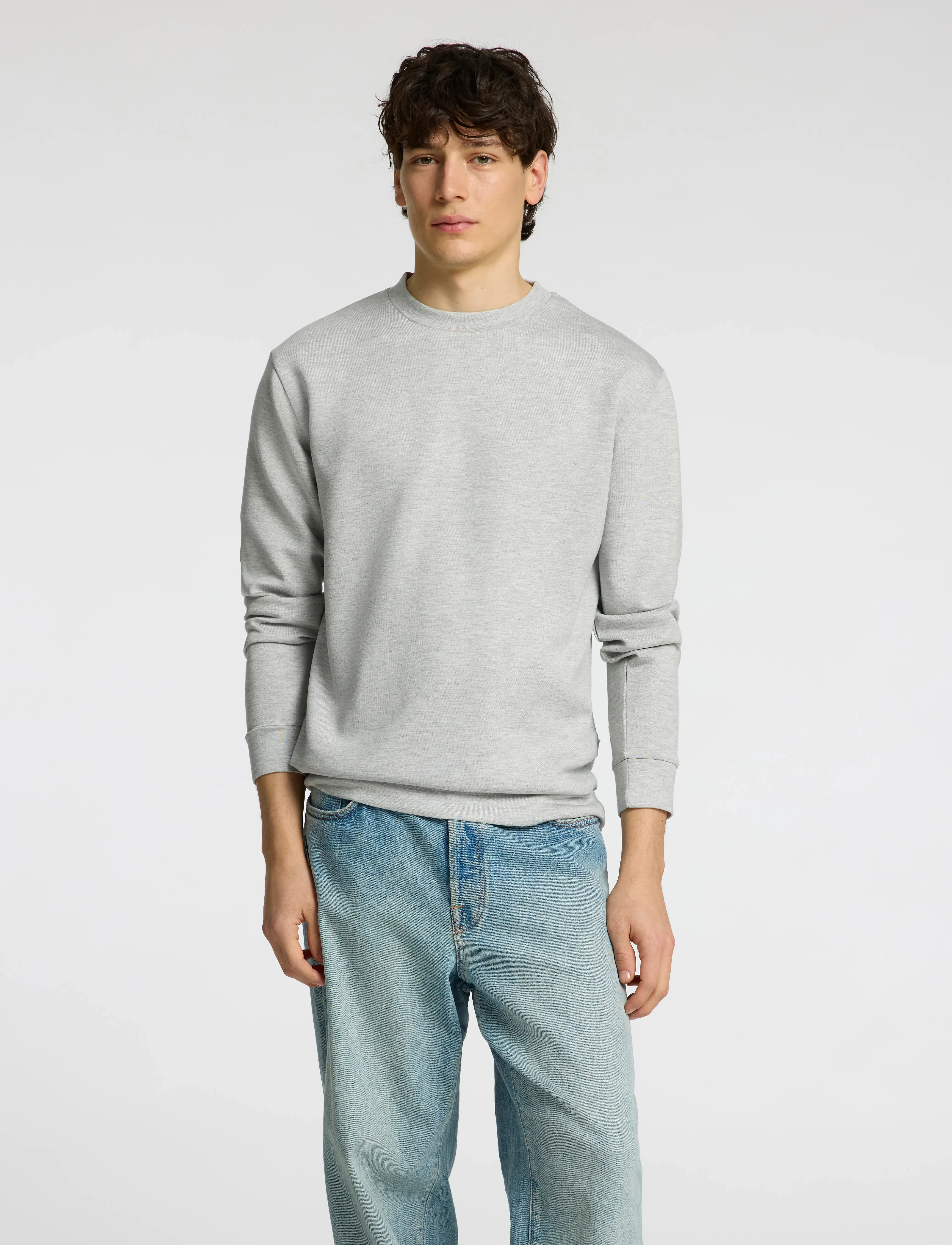 Selected Slmemanuel Soft Crew Neck Sweat Noos, S, Sweatshirts & Hoodies, Grau - Sweatshirts, Männerswear